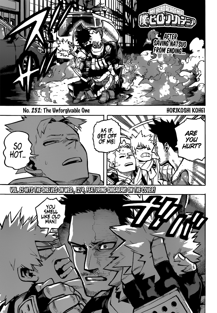 My Hero Academia Chapitre 252 - Page 1