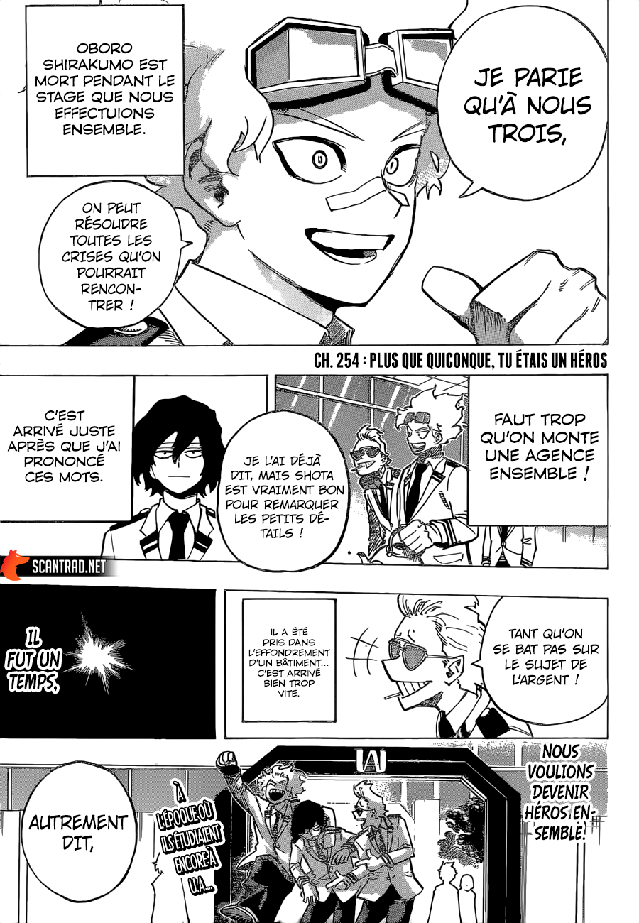 My Hero Academia Chapitre 254 - Page 3