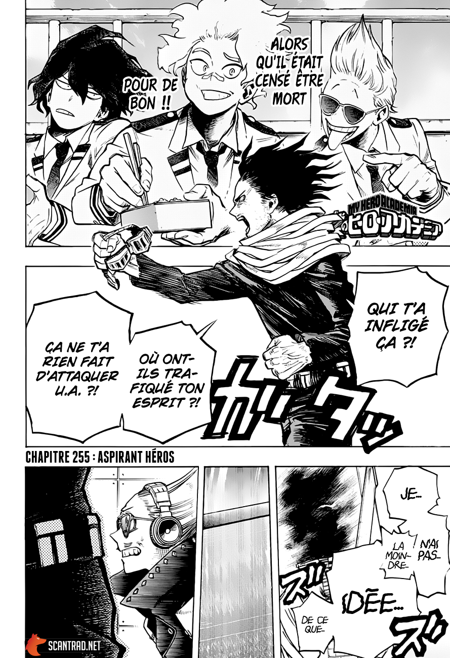 My Hero Academia Chapitre 255 - Page 2
