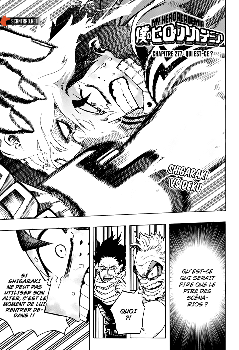 My Hero Academia Chapitre 277 - Page 1