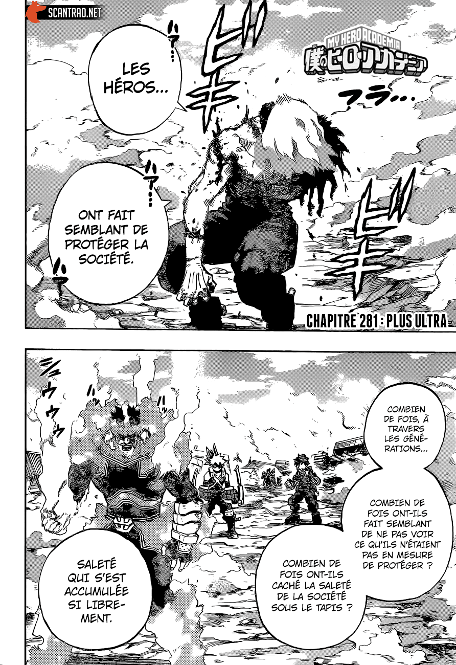 My Hero Academia Chapitre 281 - Page 2