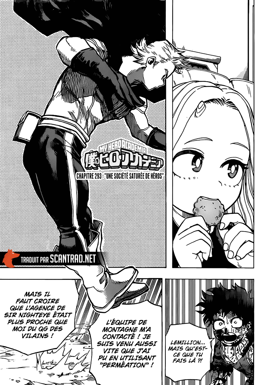 My Hero Academia Chapitre 293 - Page 2