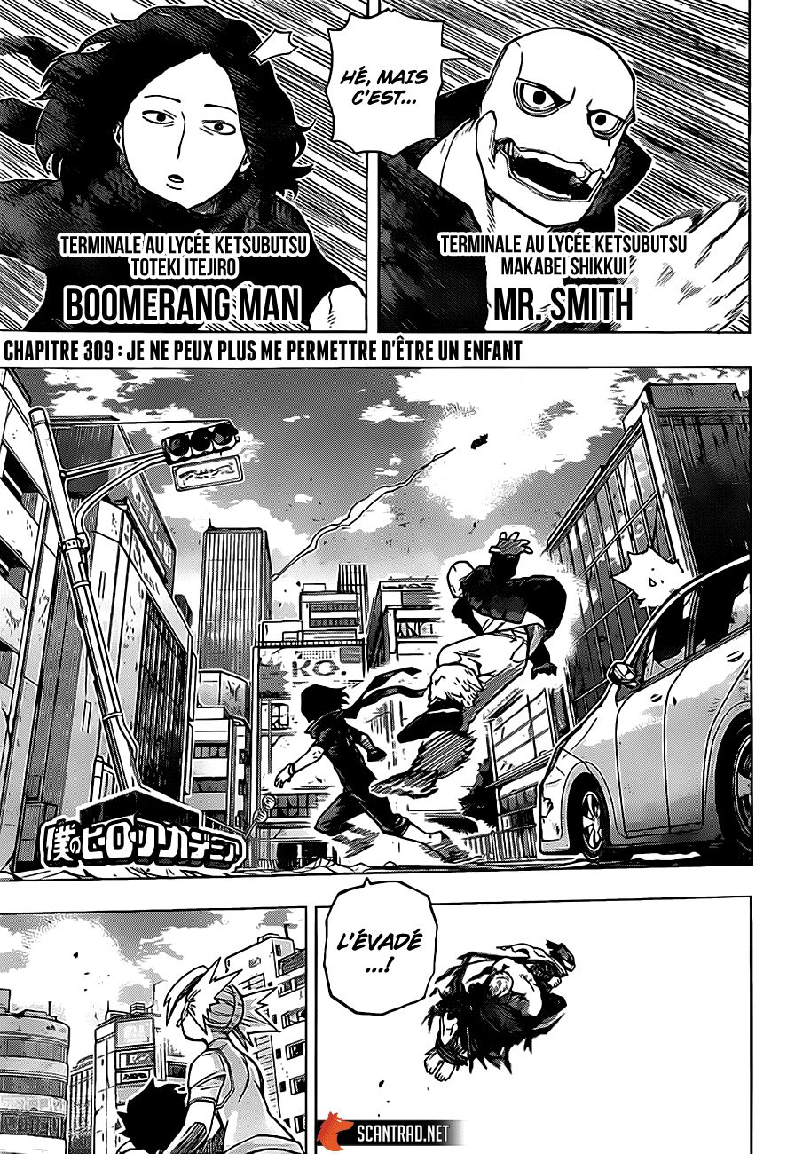 My Hero Academia Chapitre 309 - Page 1