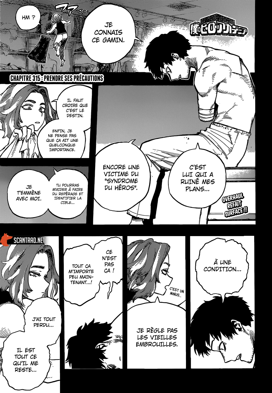 My Hero Academia Chapitre 315 - Page 1