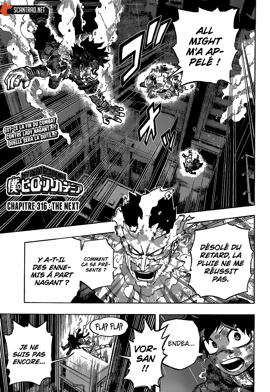 My Hero Academia Chapitre 316 - Page 1