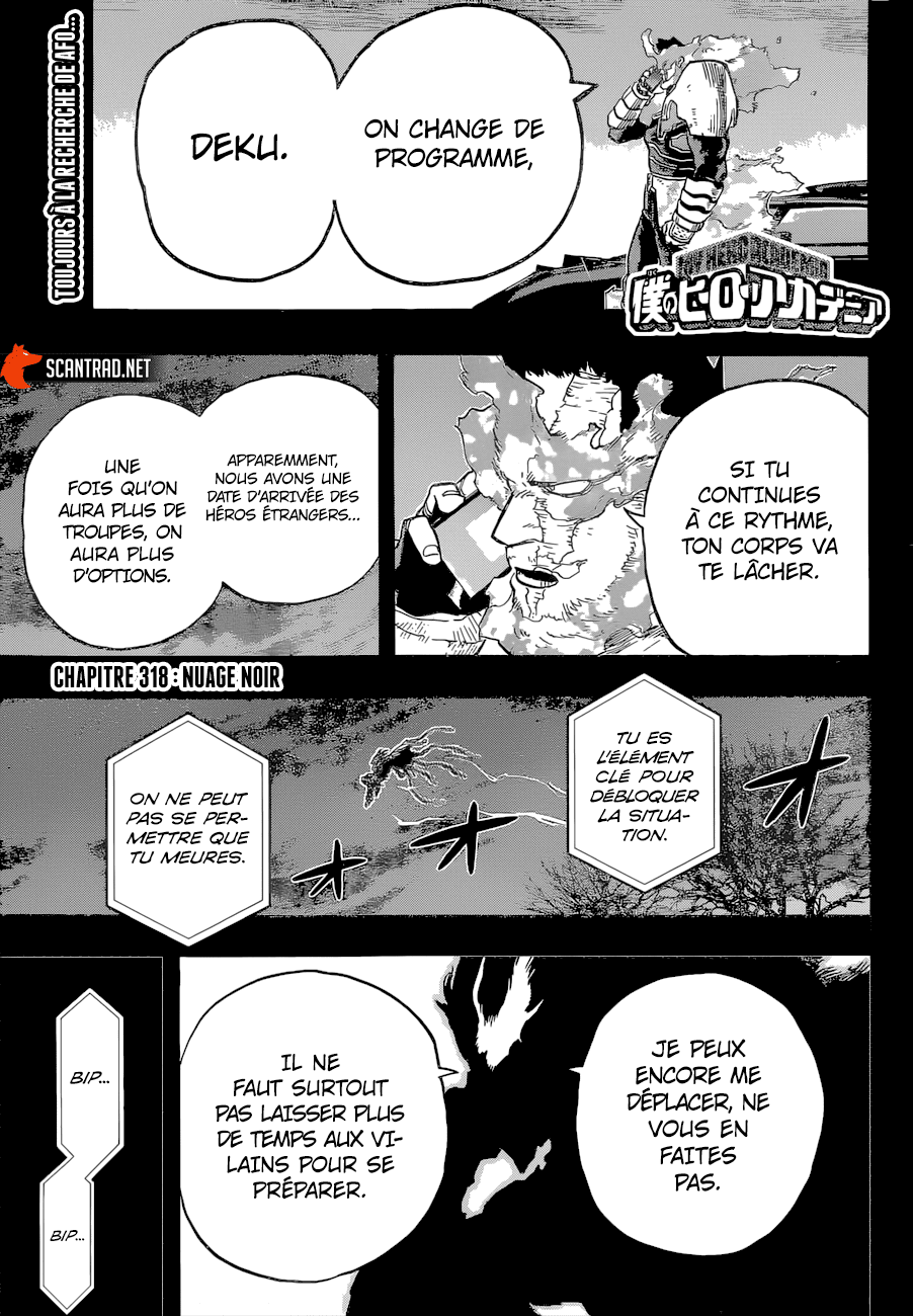 My Hero Academia Chapitre 318 - Page 1