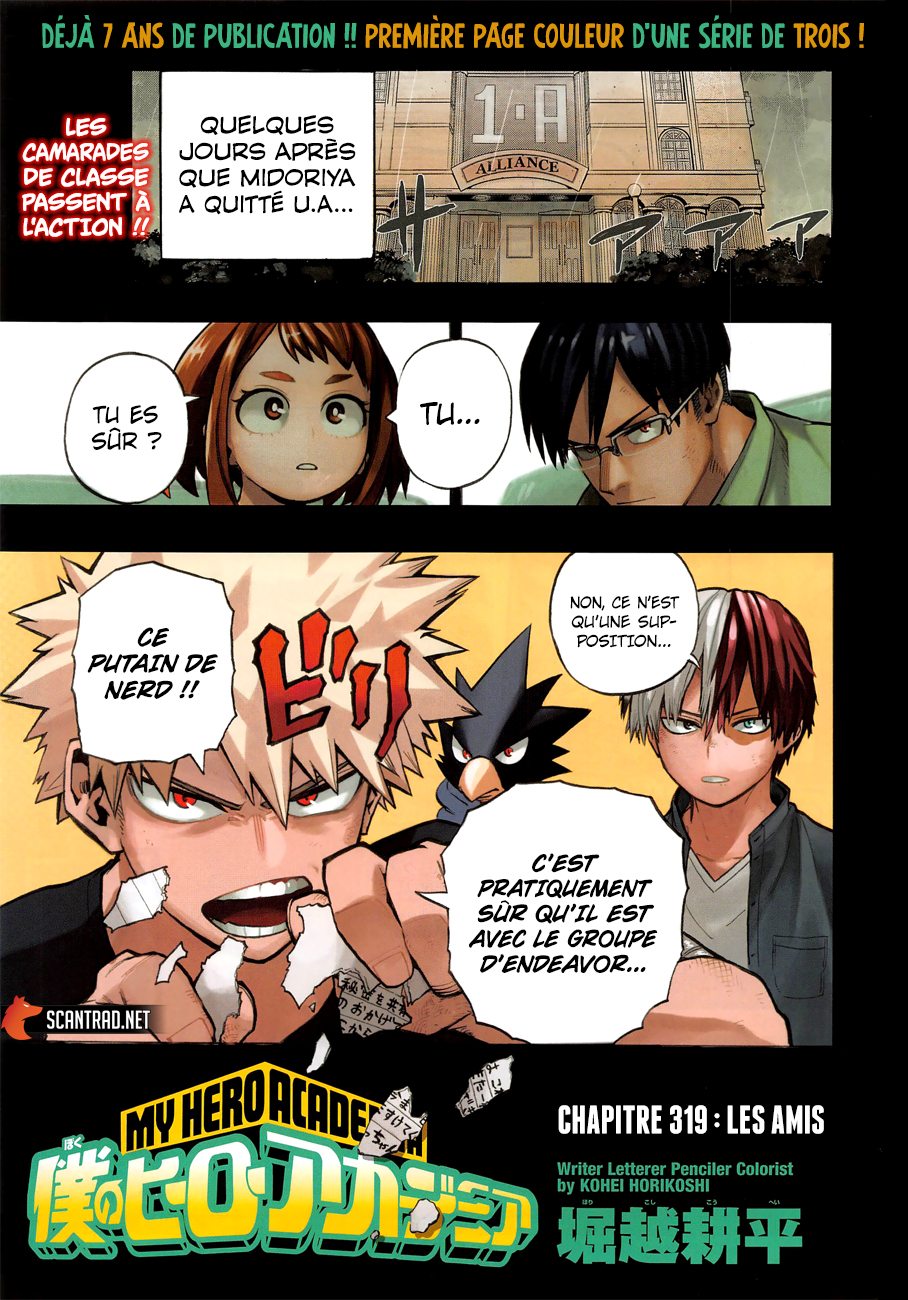 My Hero Academia Chapitre 319 - Page 1