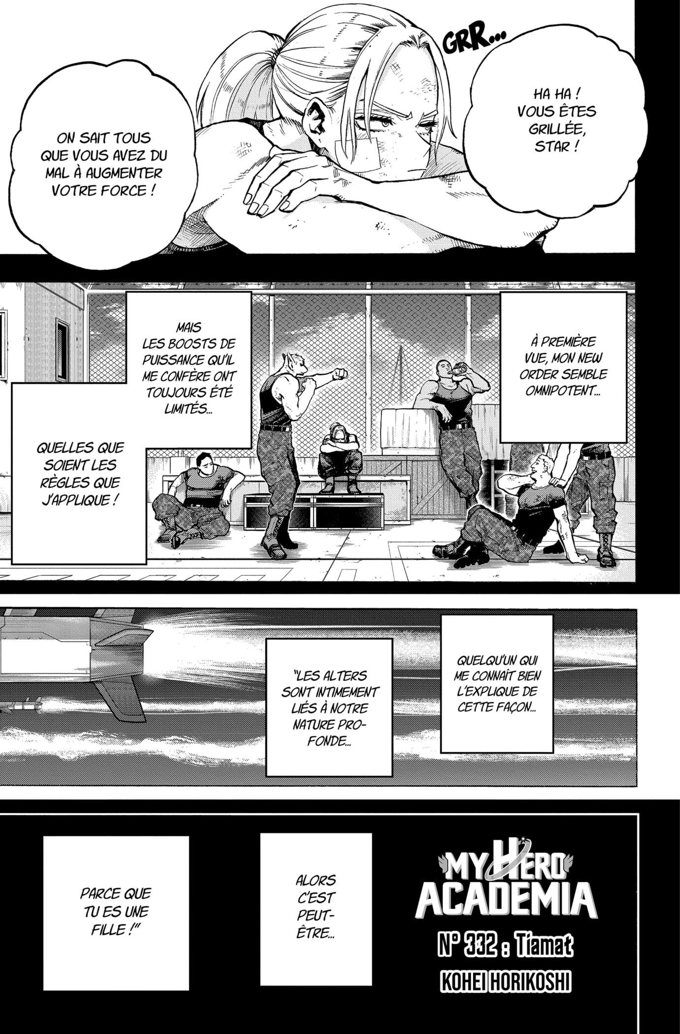 My Hero Academia Chapitre 332 - Page 1