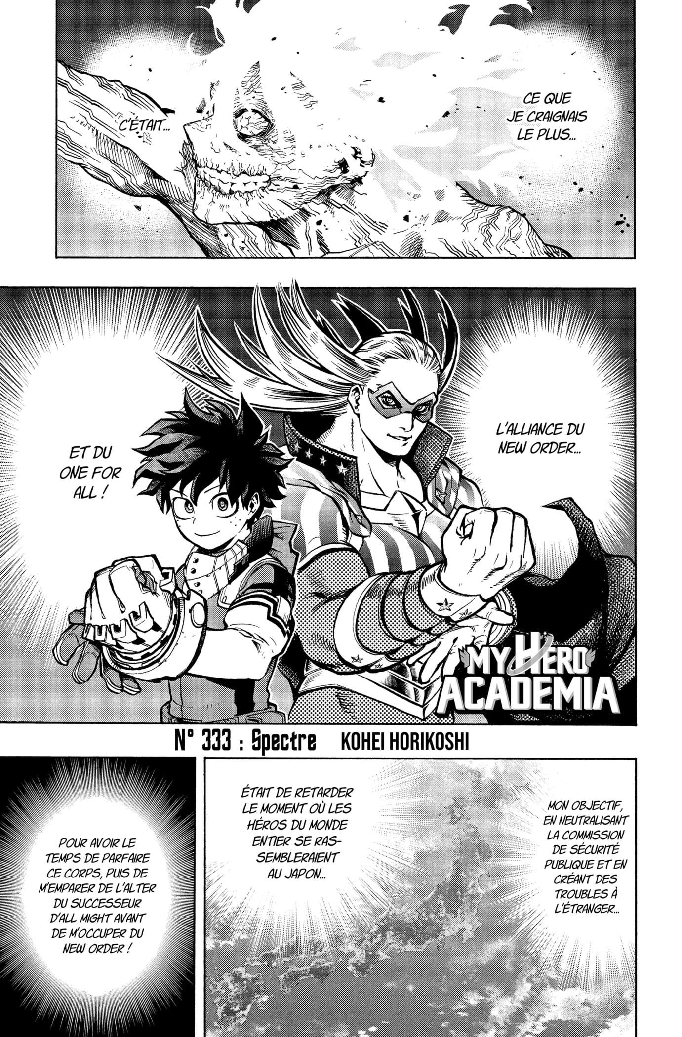 My Hero Academia Chapitre 333 - Page 1