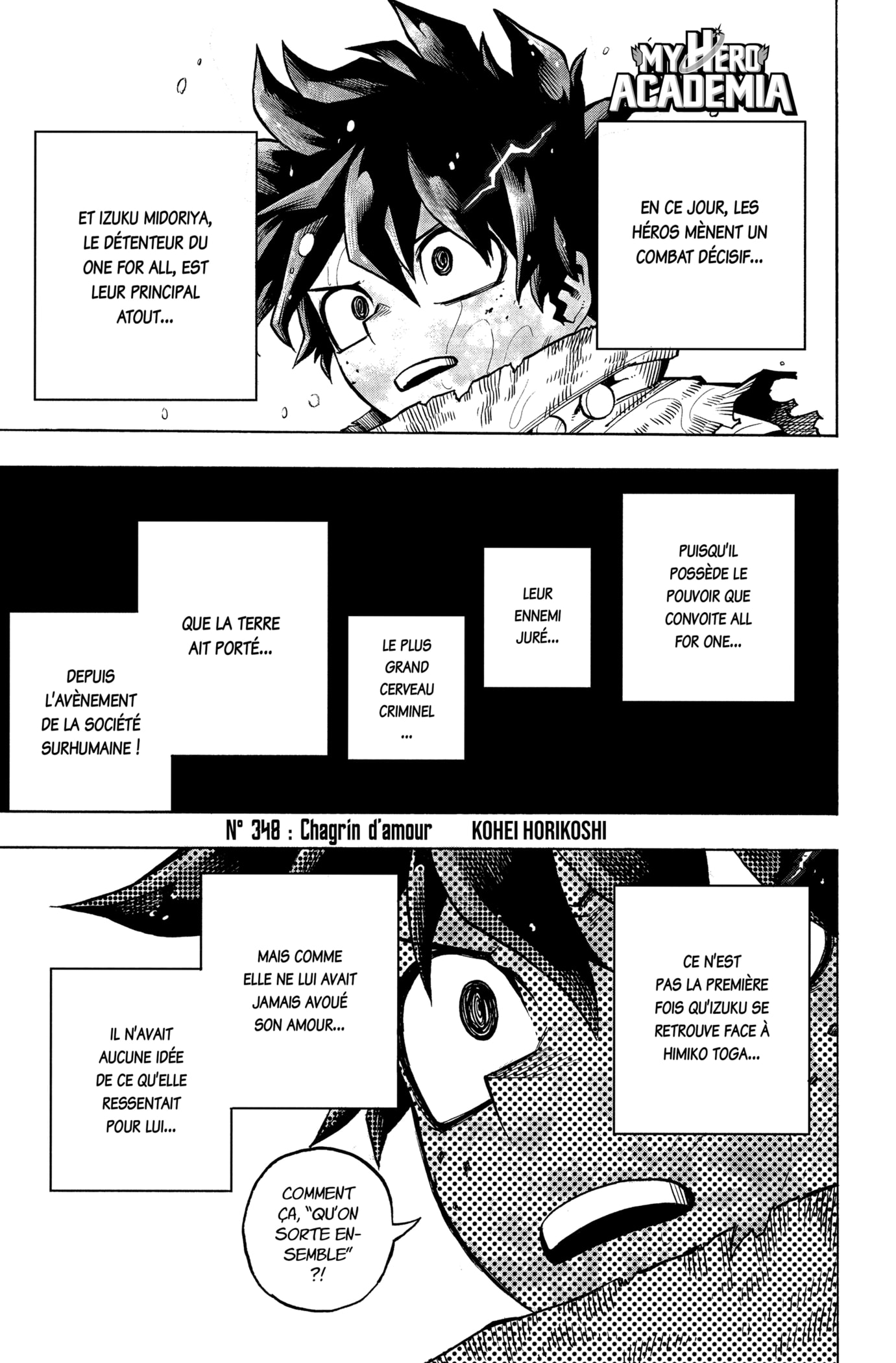 My Hero Academia Chapitre 348 - Page 1
