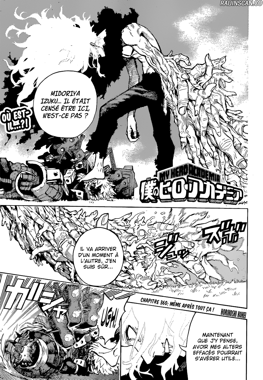 My Hero Academia Chapitre 360 - Page 2