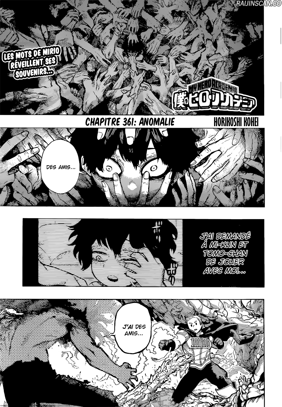 My Hero Academia Chapitre 361 - Page 1