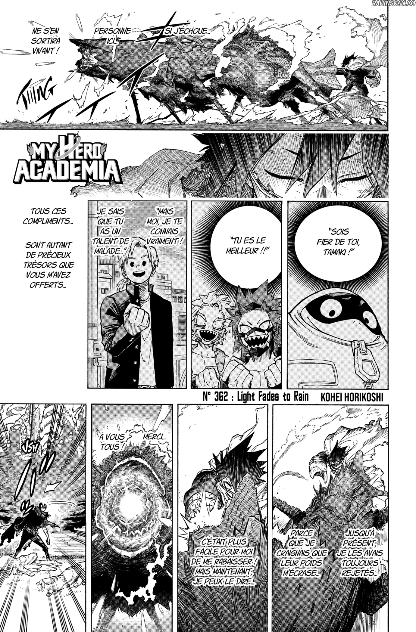 My Hero Academia Chapitre 362 - Page 1