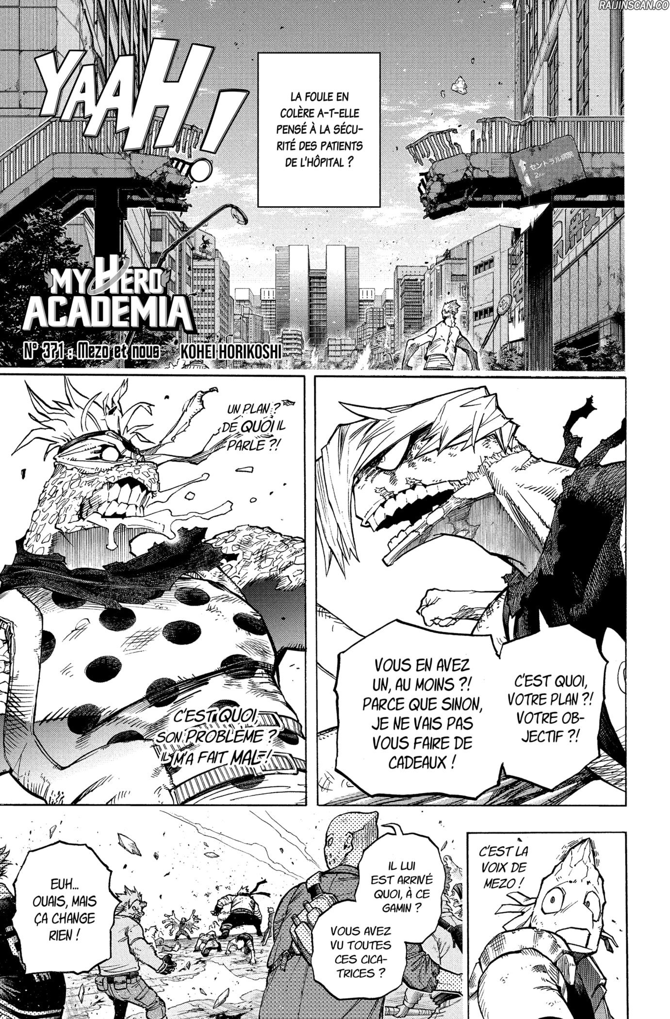 My Hero Academia Chapitre 371 - Page 1