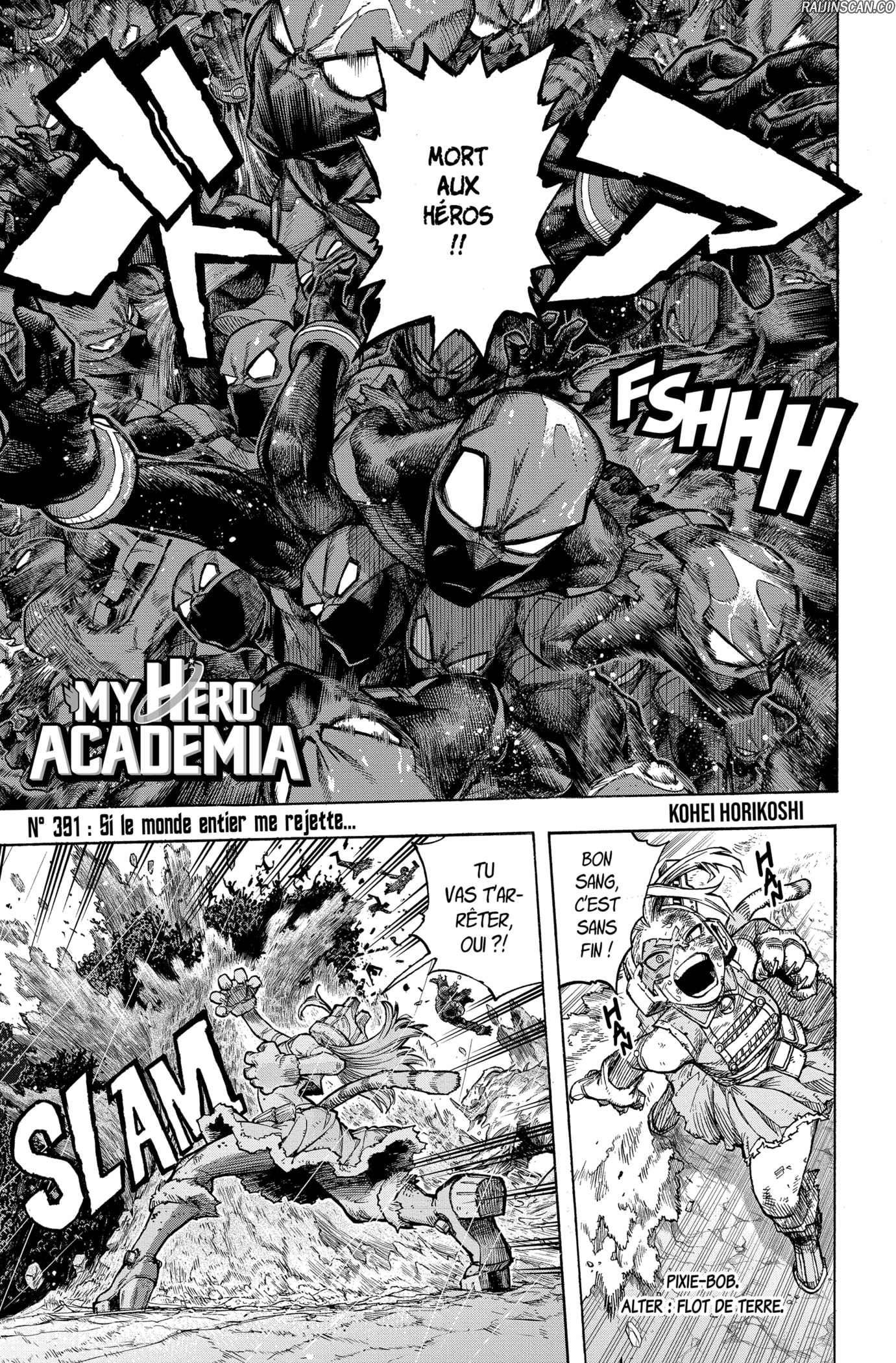 My Hero Academia Chapitre 391 - Page 1