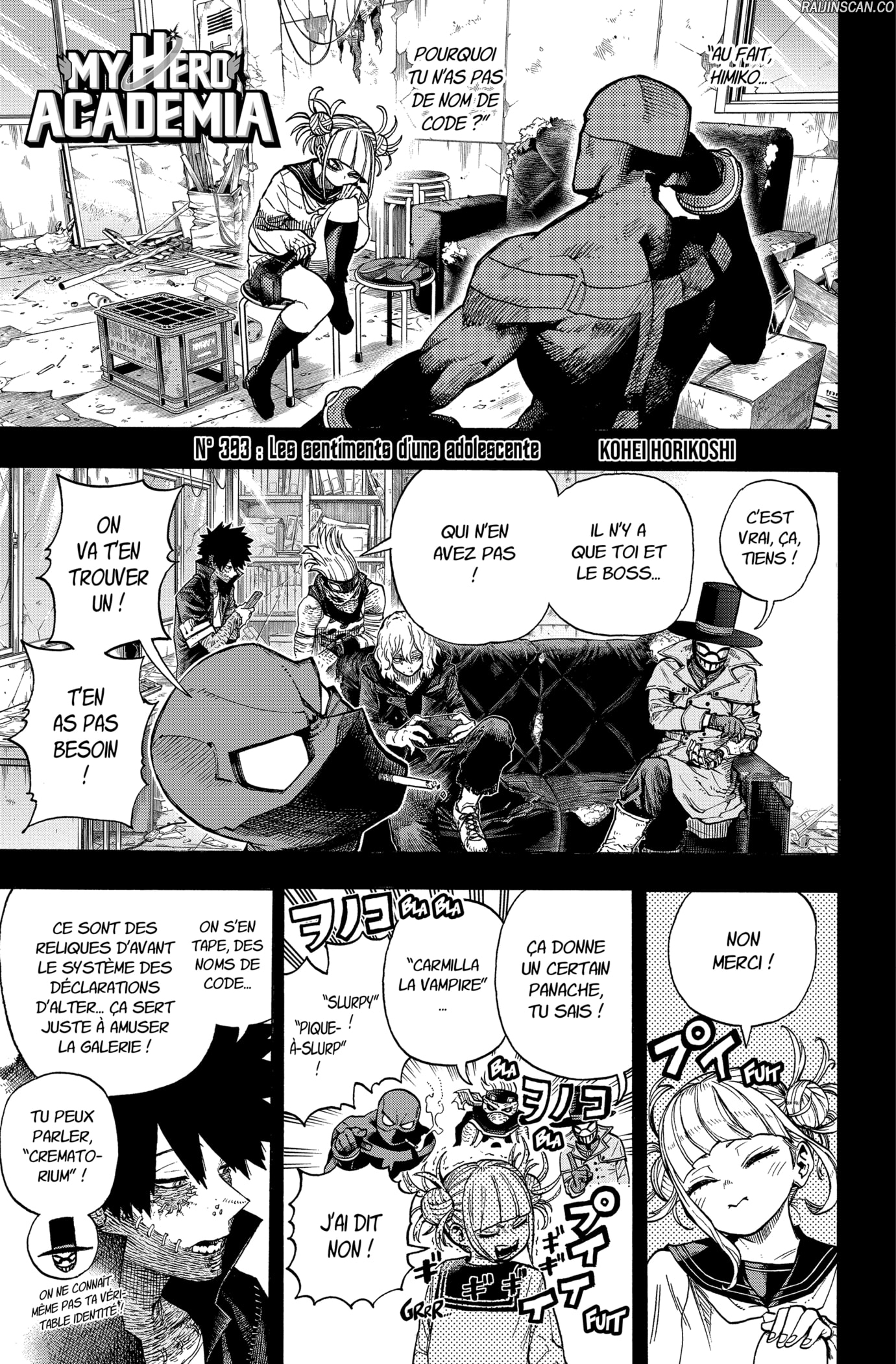 My Hero Academia Chapitre 393 - Page 1