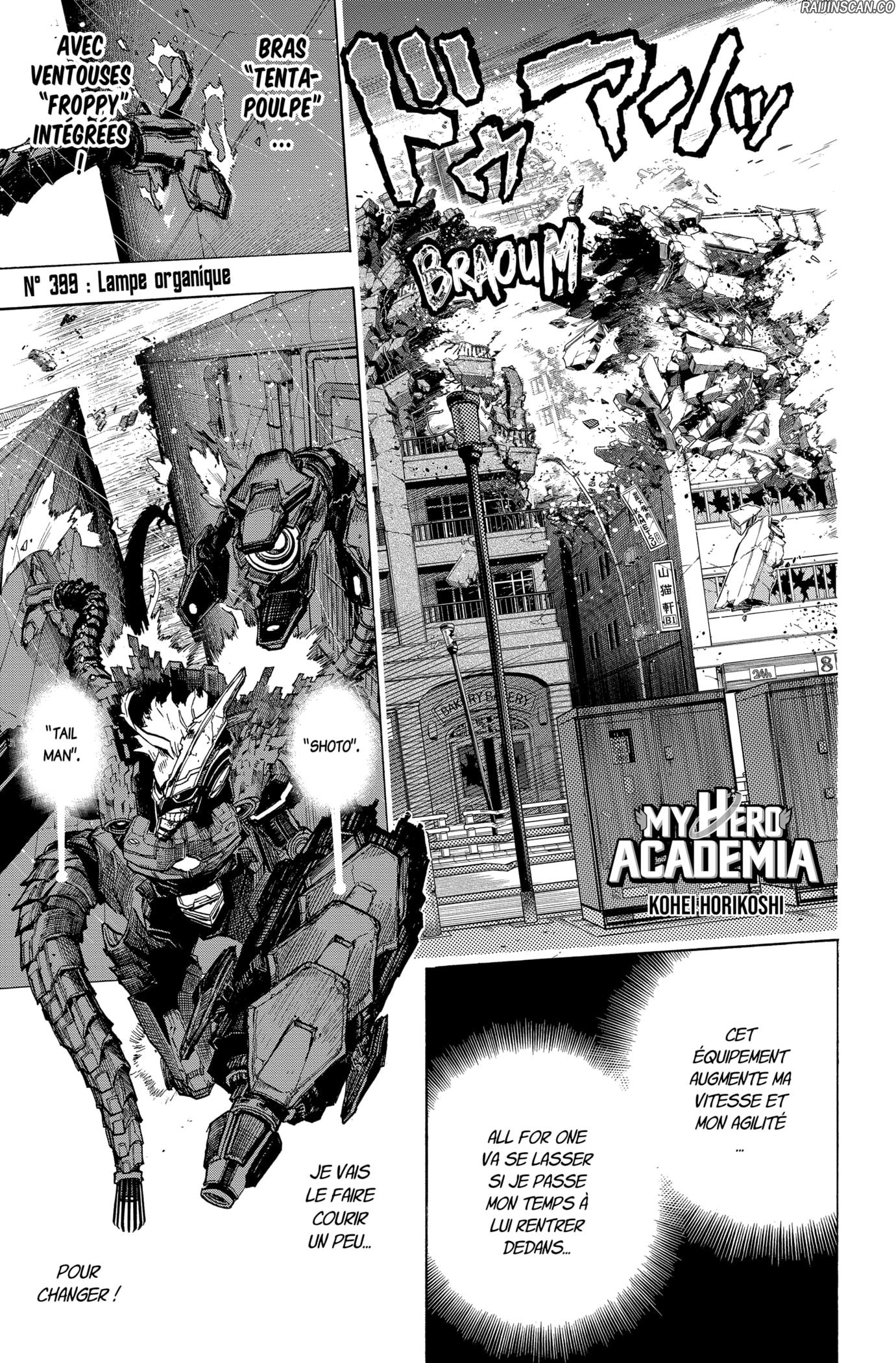My Hero Academia Chapitre 399 - Page 2