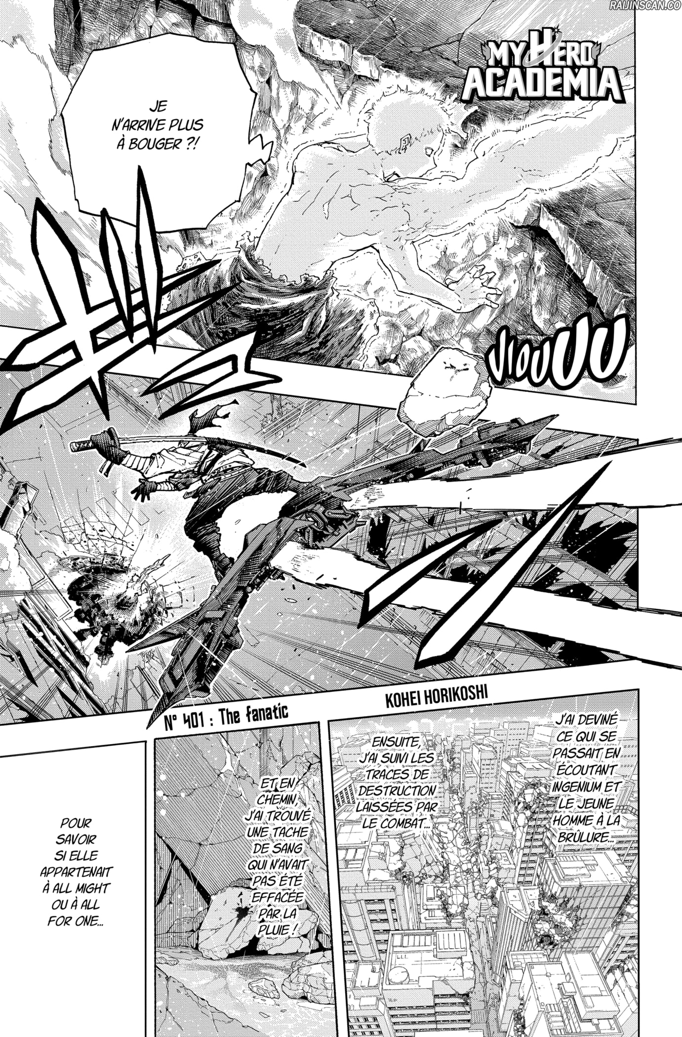 My Hero Academia Chapitre 401 - Page 1