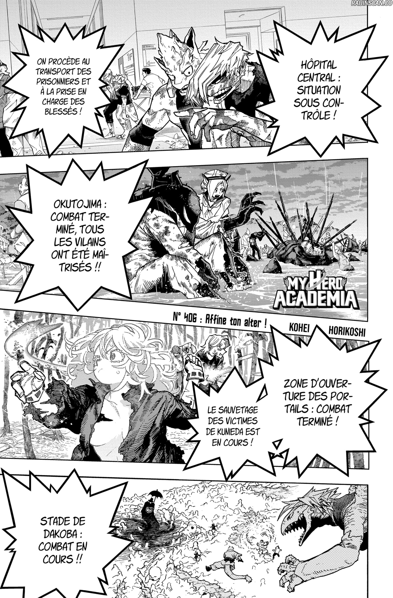 My Hero Academia Chapitre 406 - Page 1