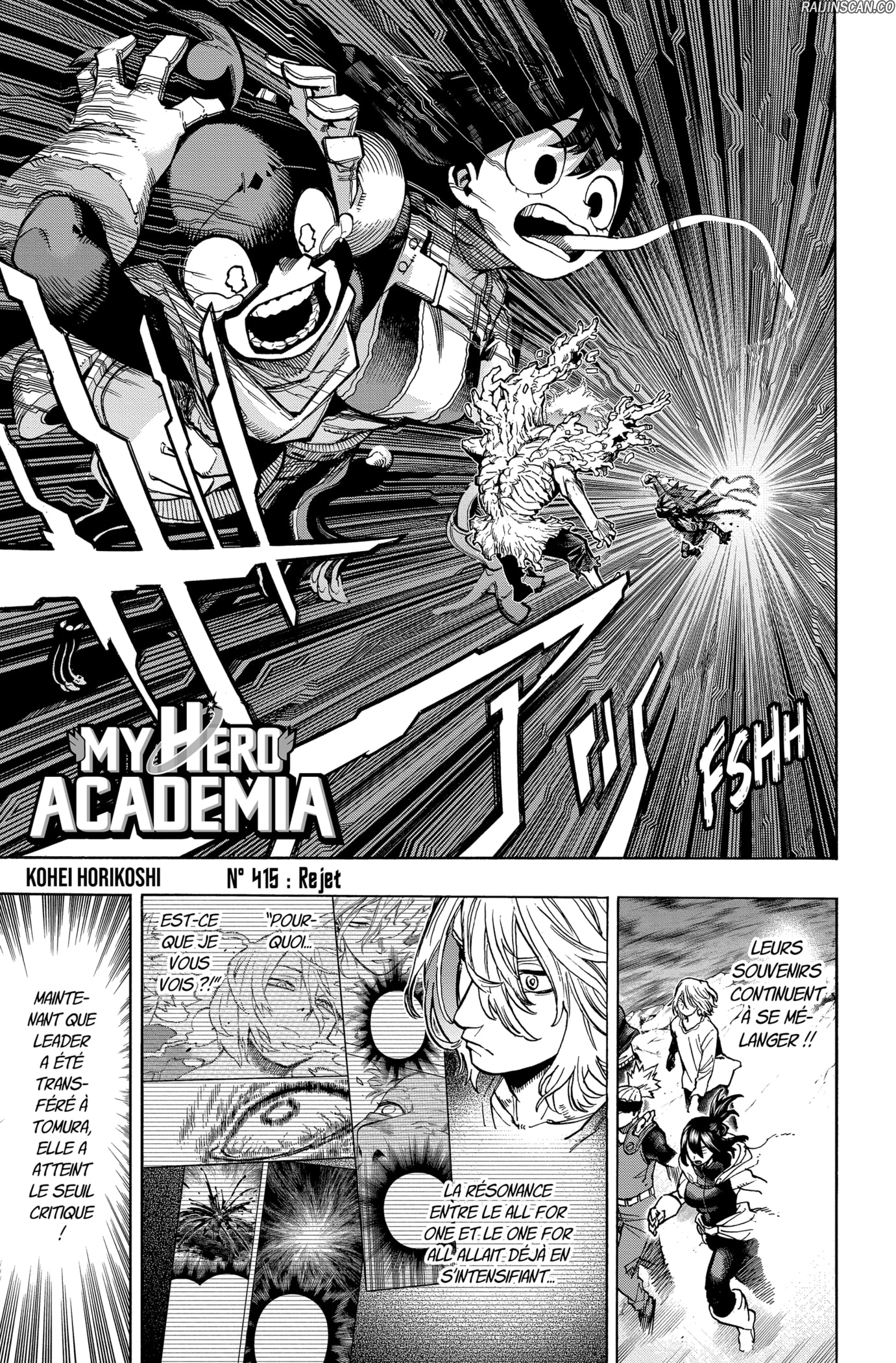 My Hero Academia Chapitre 415 - Page 1