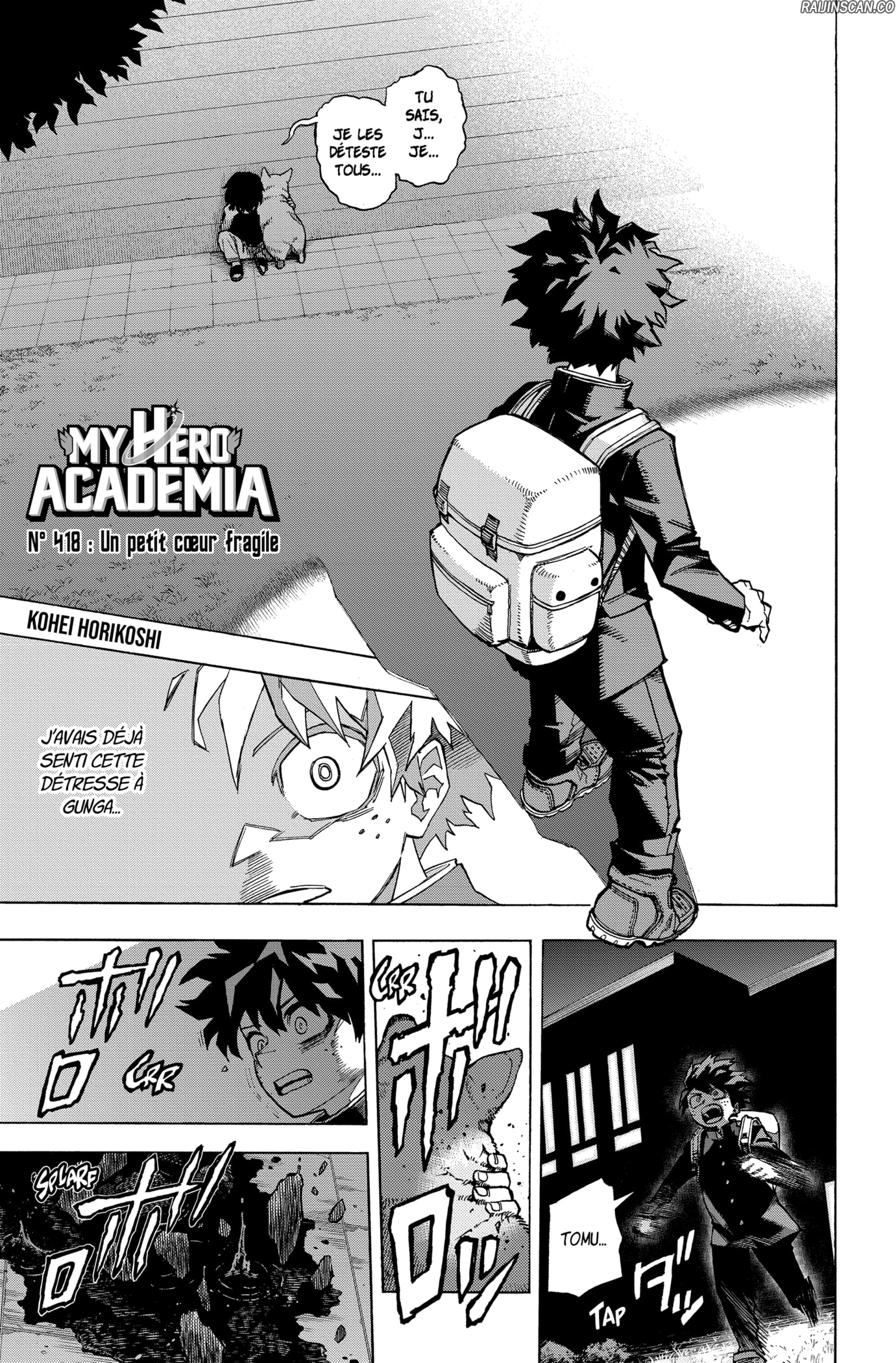 My Hero Academia Chapitre 418 - Page 1