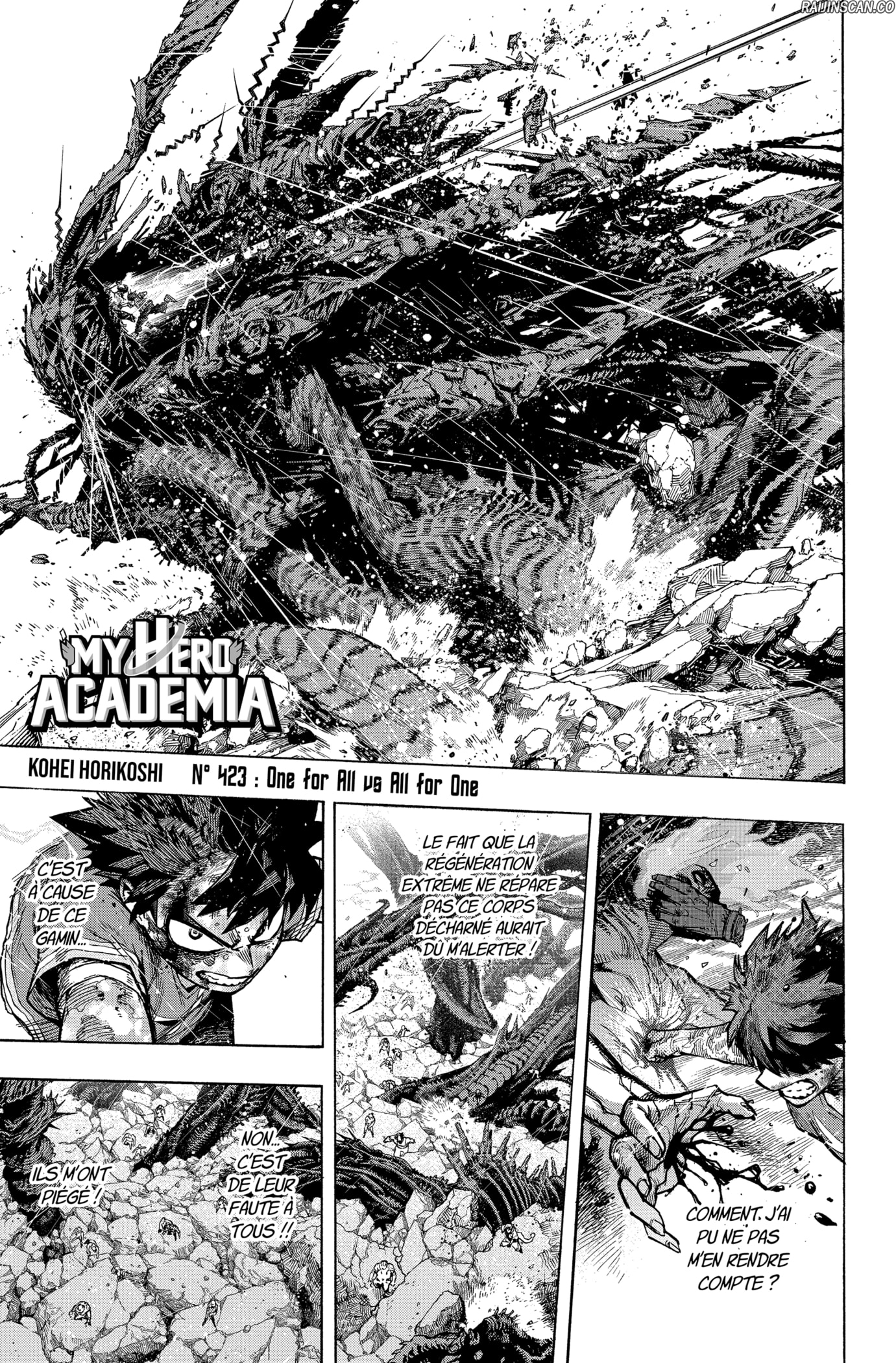 My Hero Academia Chapitre 423 - Page 1