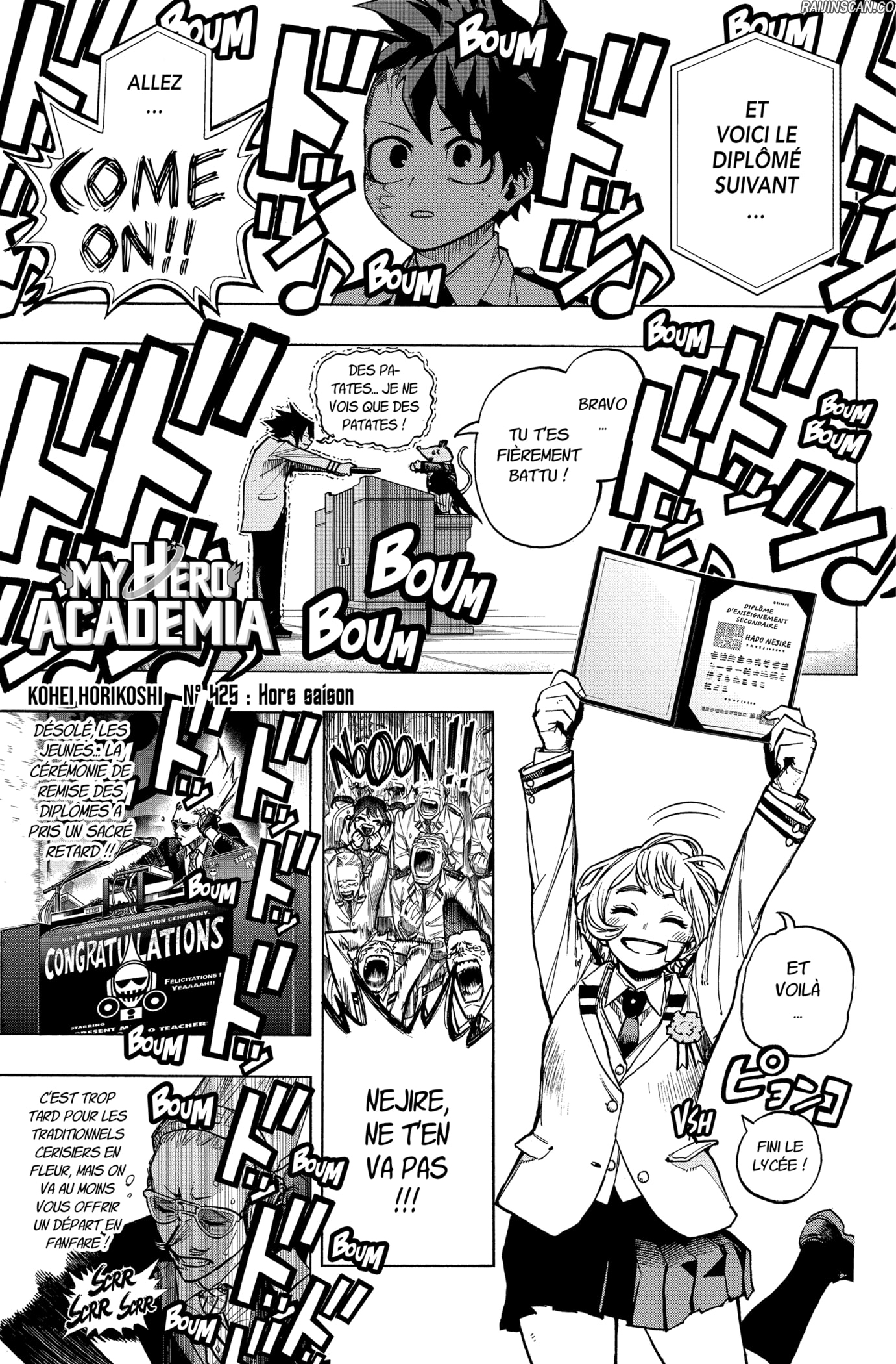 My Hero Academia Chapitre 425 - Page 1