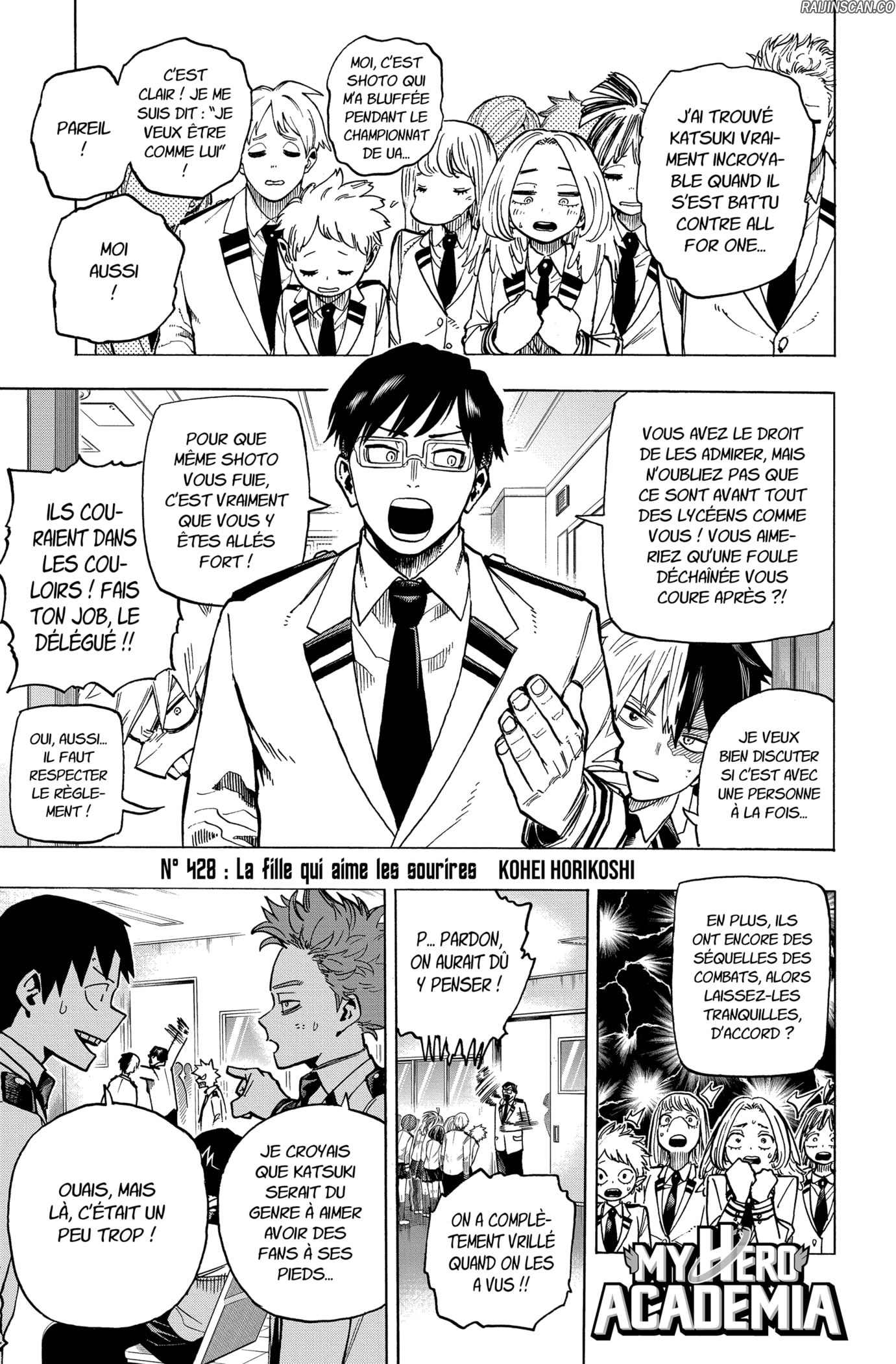 My Hero Academia Chapitre 428 - Page 1
