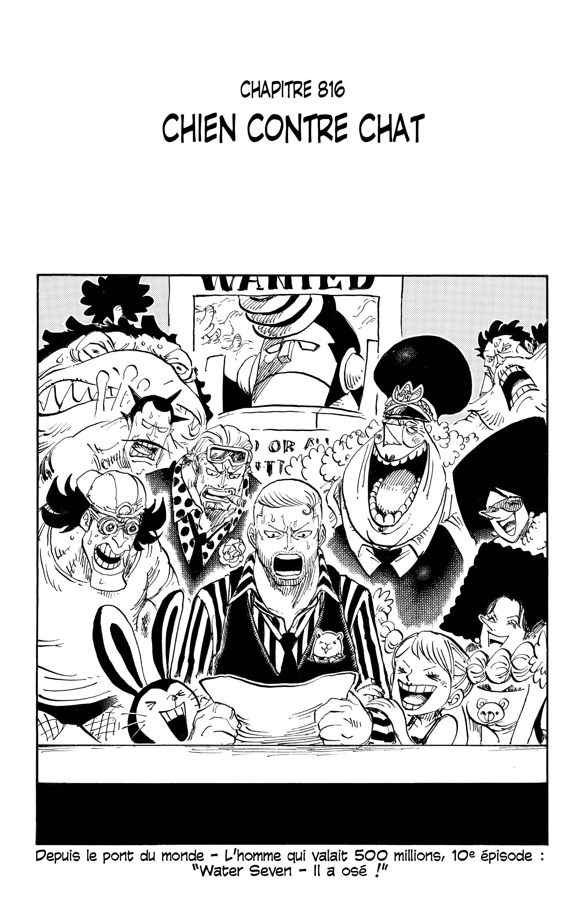 One Piece Chapitre 816 - Page 1