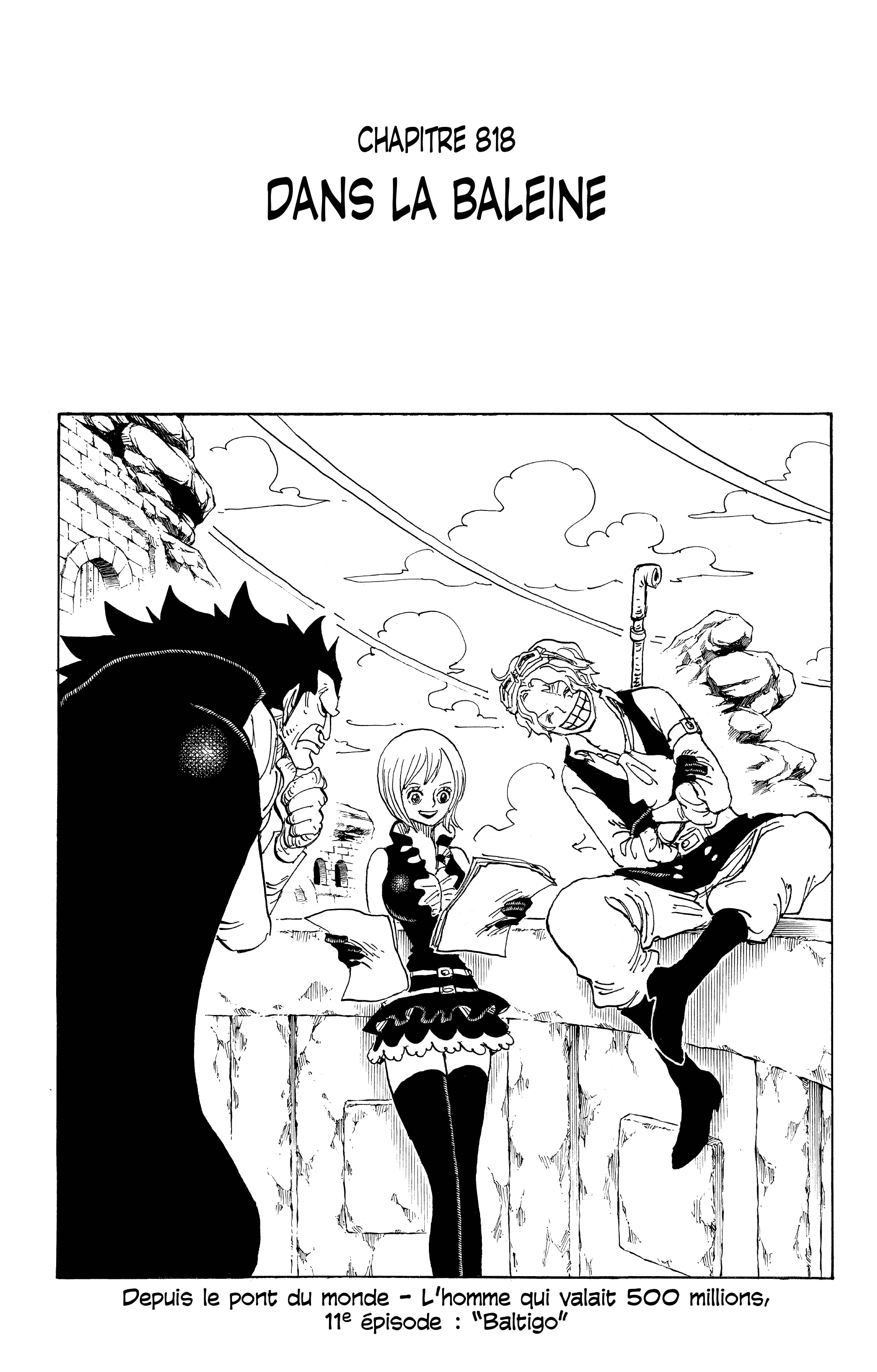 One Piece Chapitre 818 - Page 1