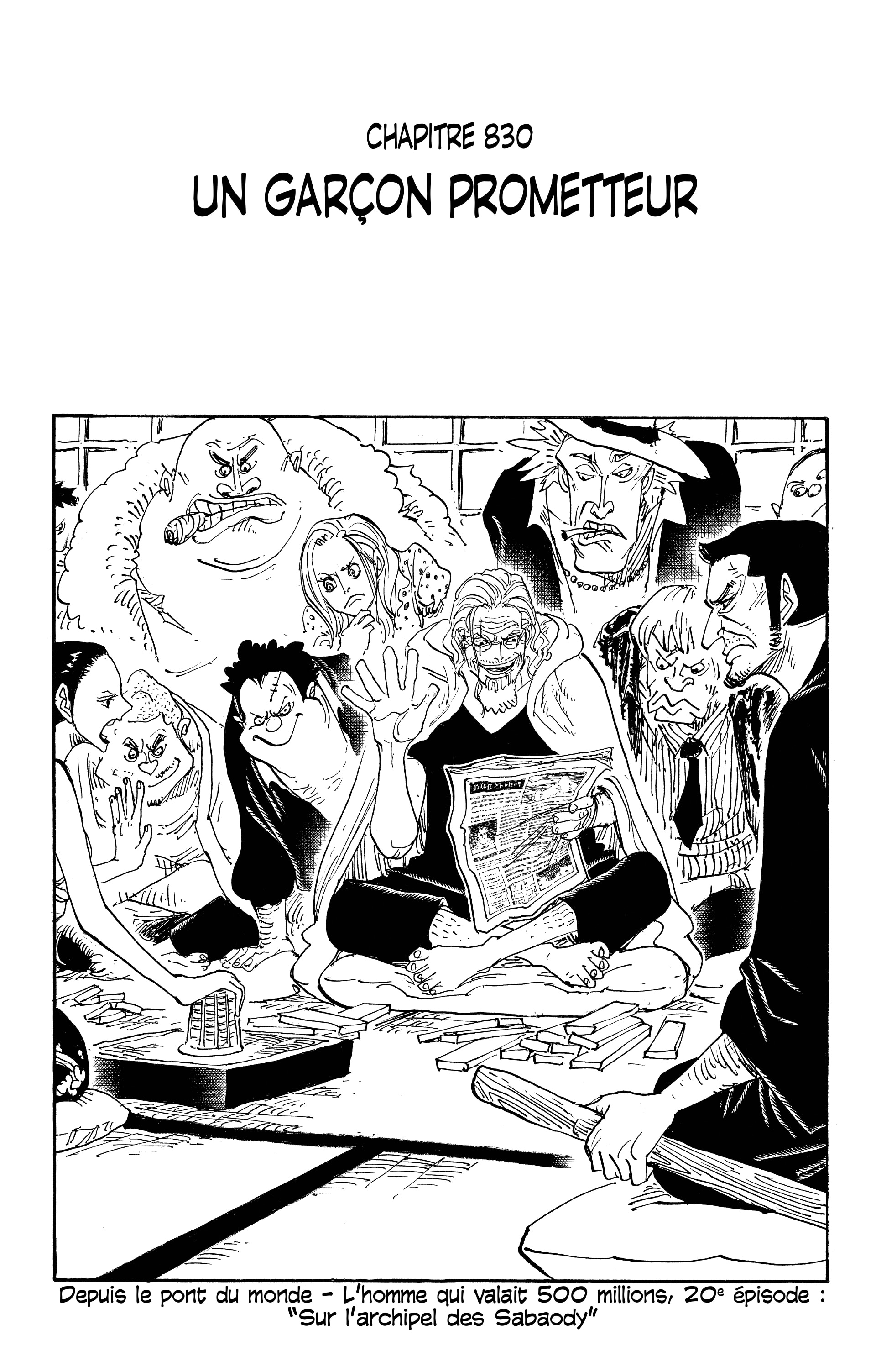 One Piece Chapitre 830 - Page 1