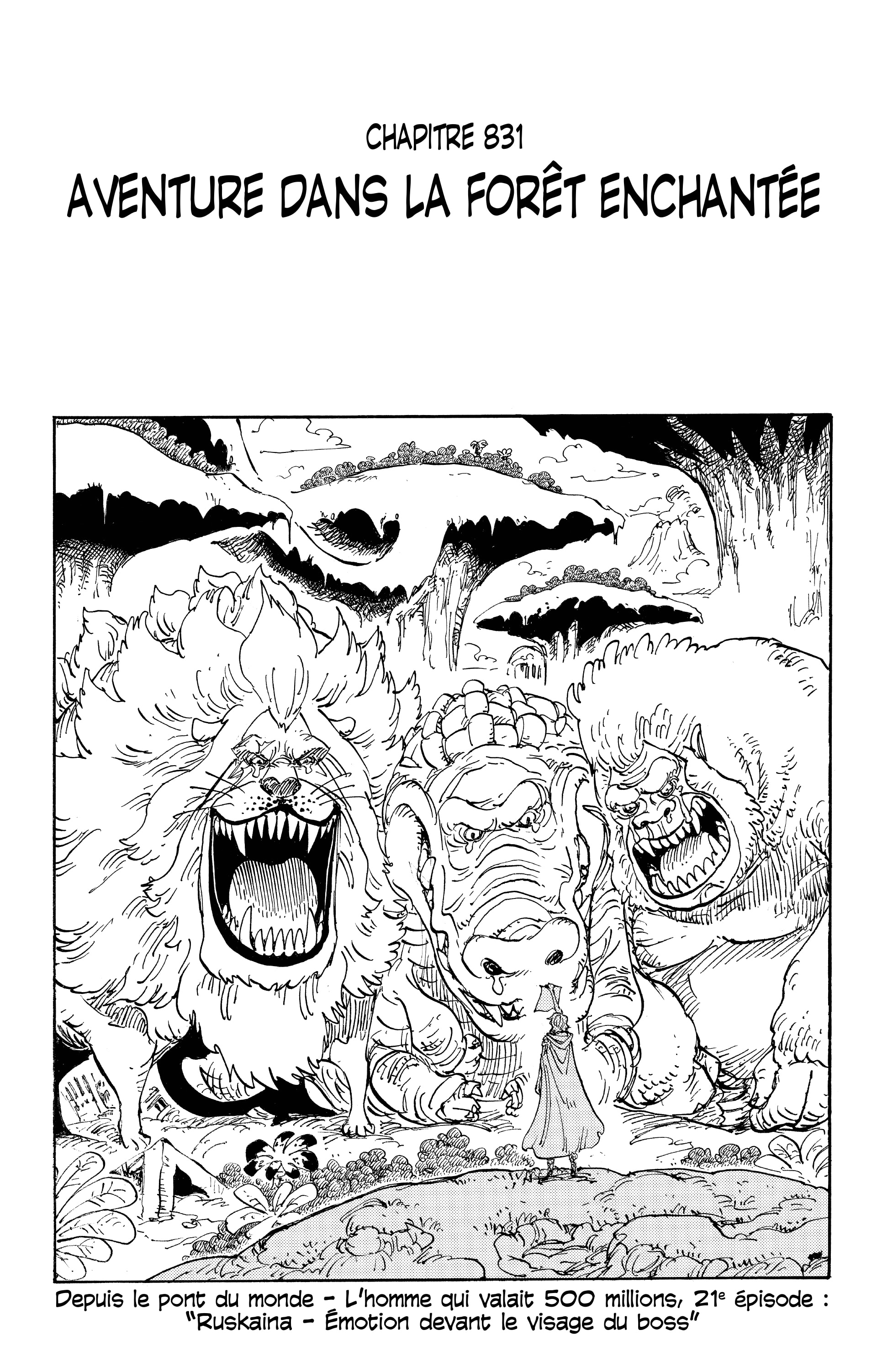 One Piece Chapitre 831 - Page 1