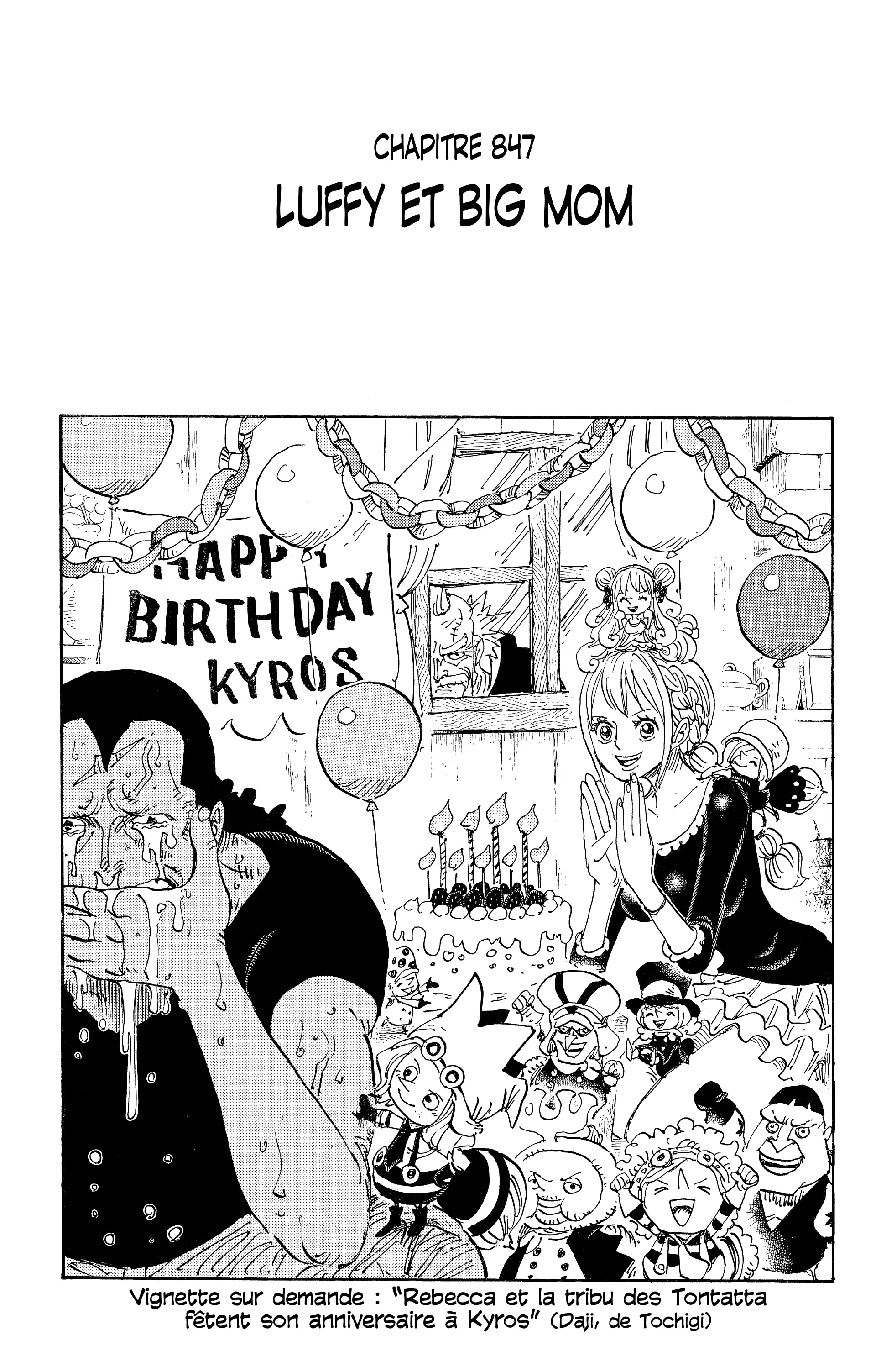 One Piece Chapitre 847 - Page 1