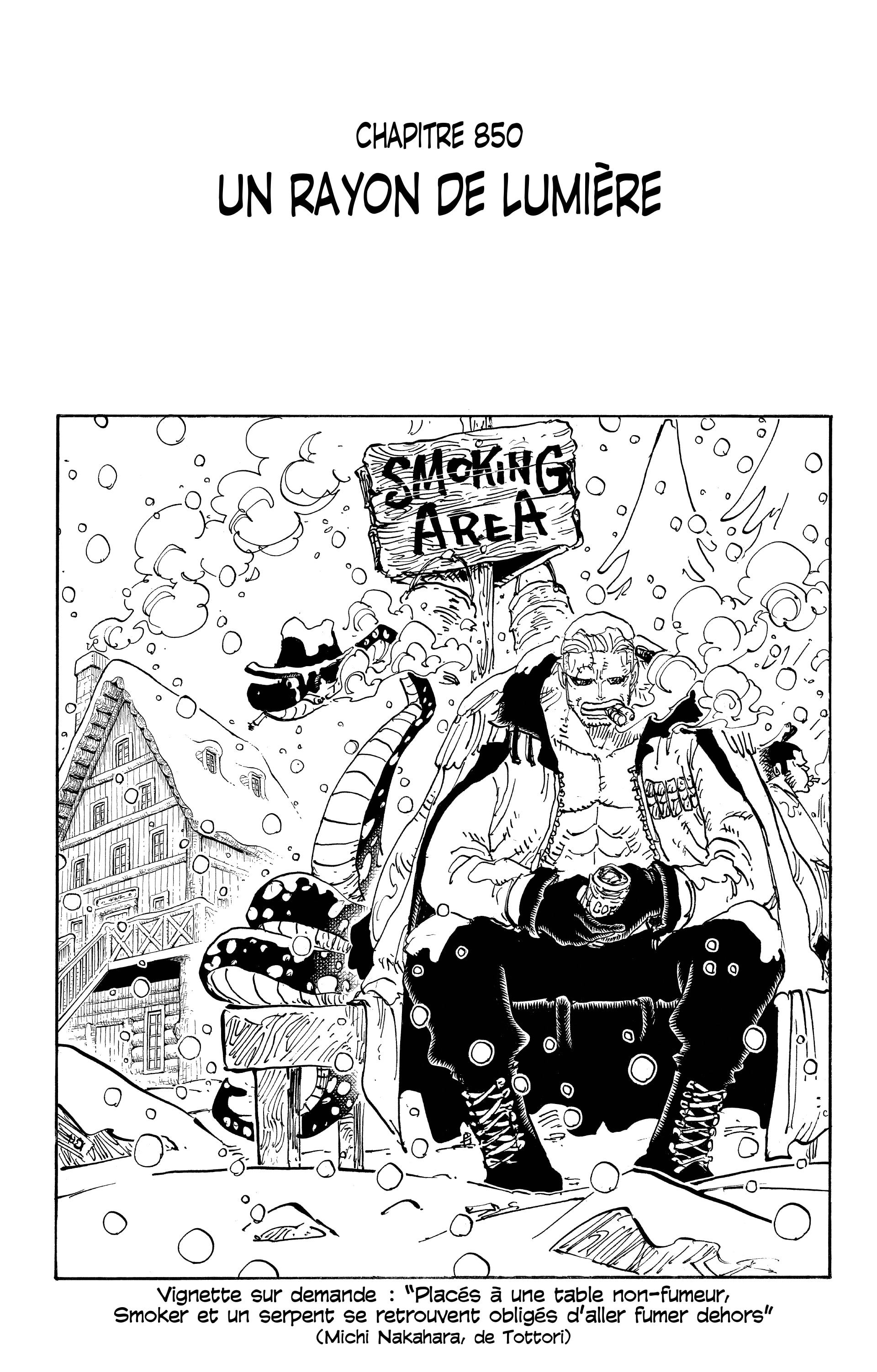 One Piece Chapitre 850 - Page 1