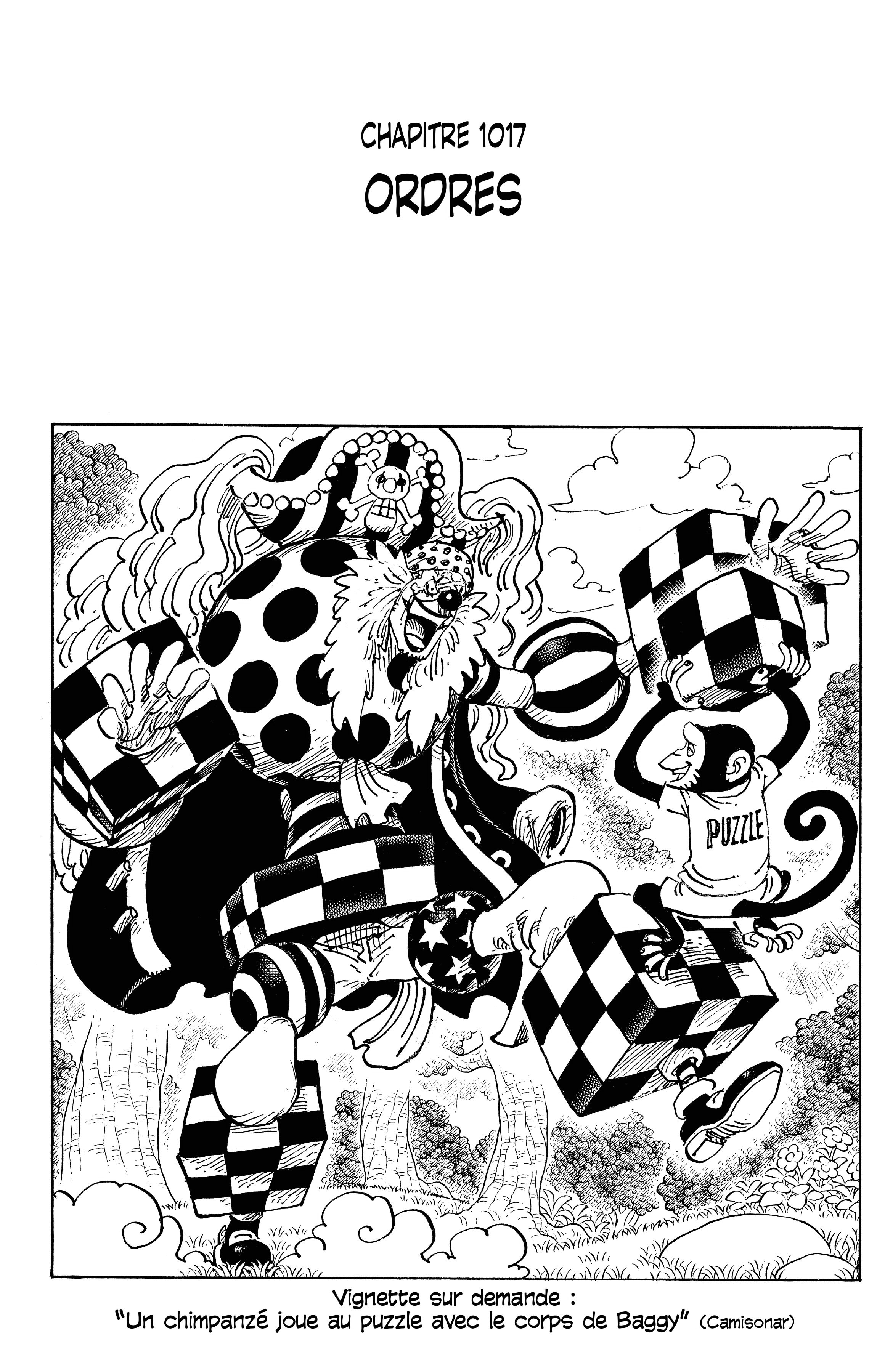 One Piece Chapitre 1017 - Page 1