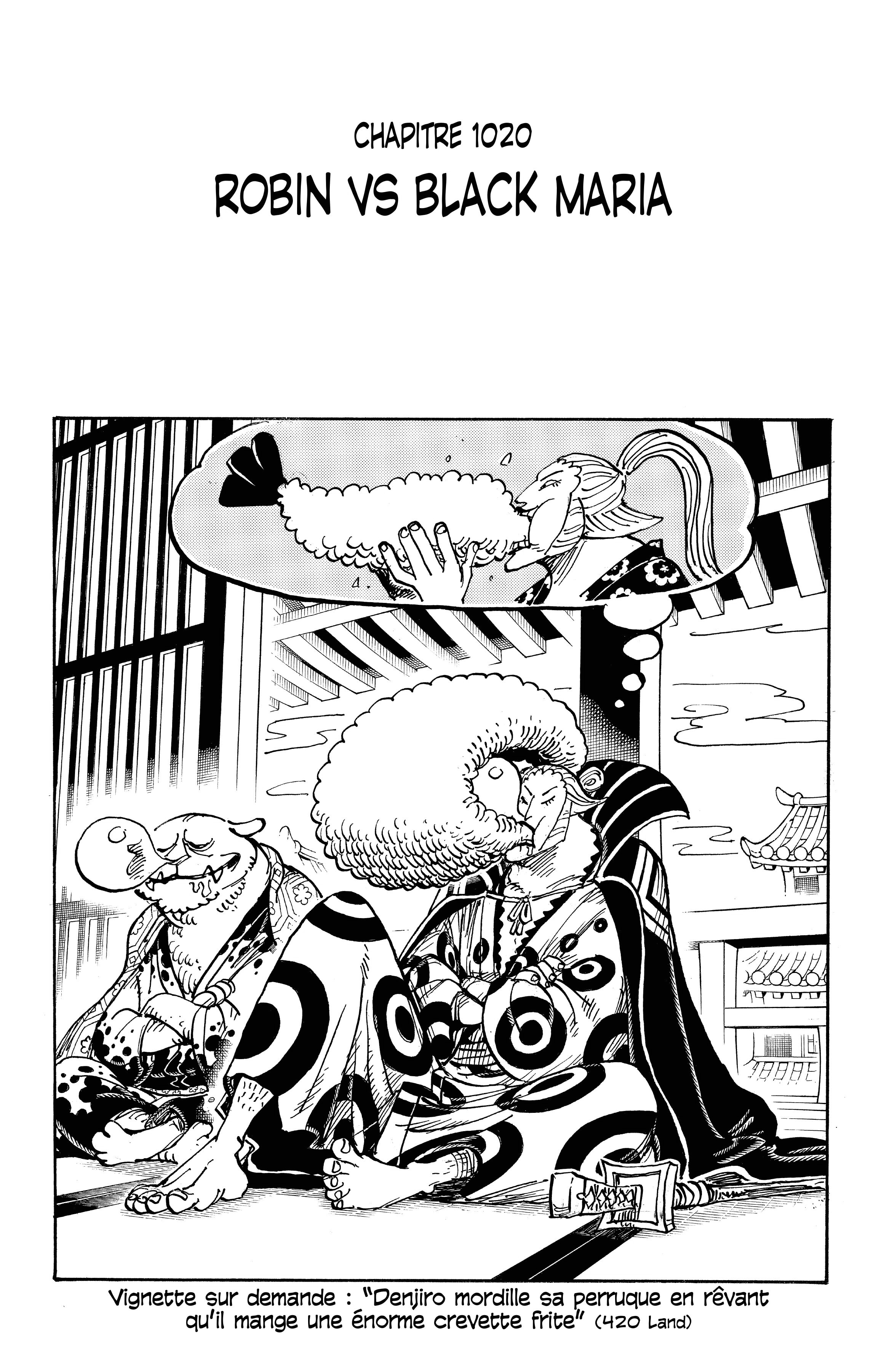 One Piece Chapitre 1020 - Page 1