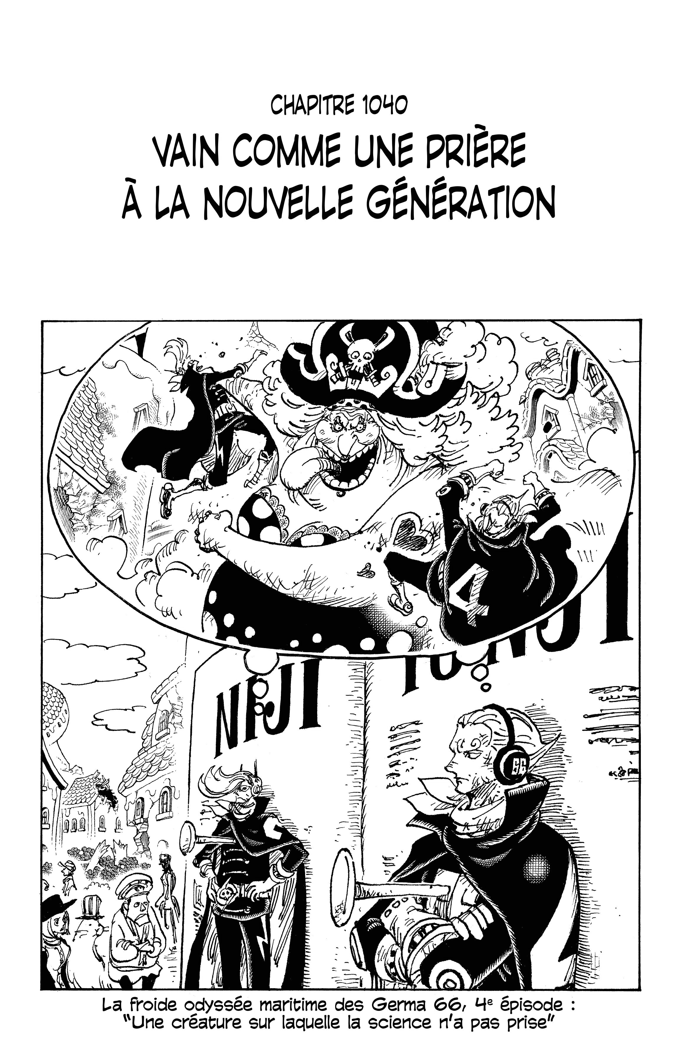 One Piece Chapitre 1040 - Page 1