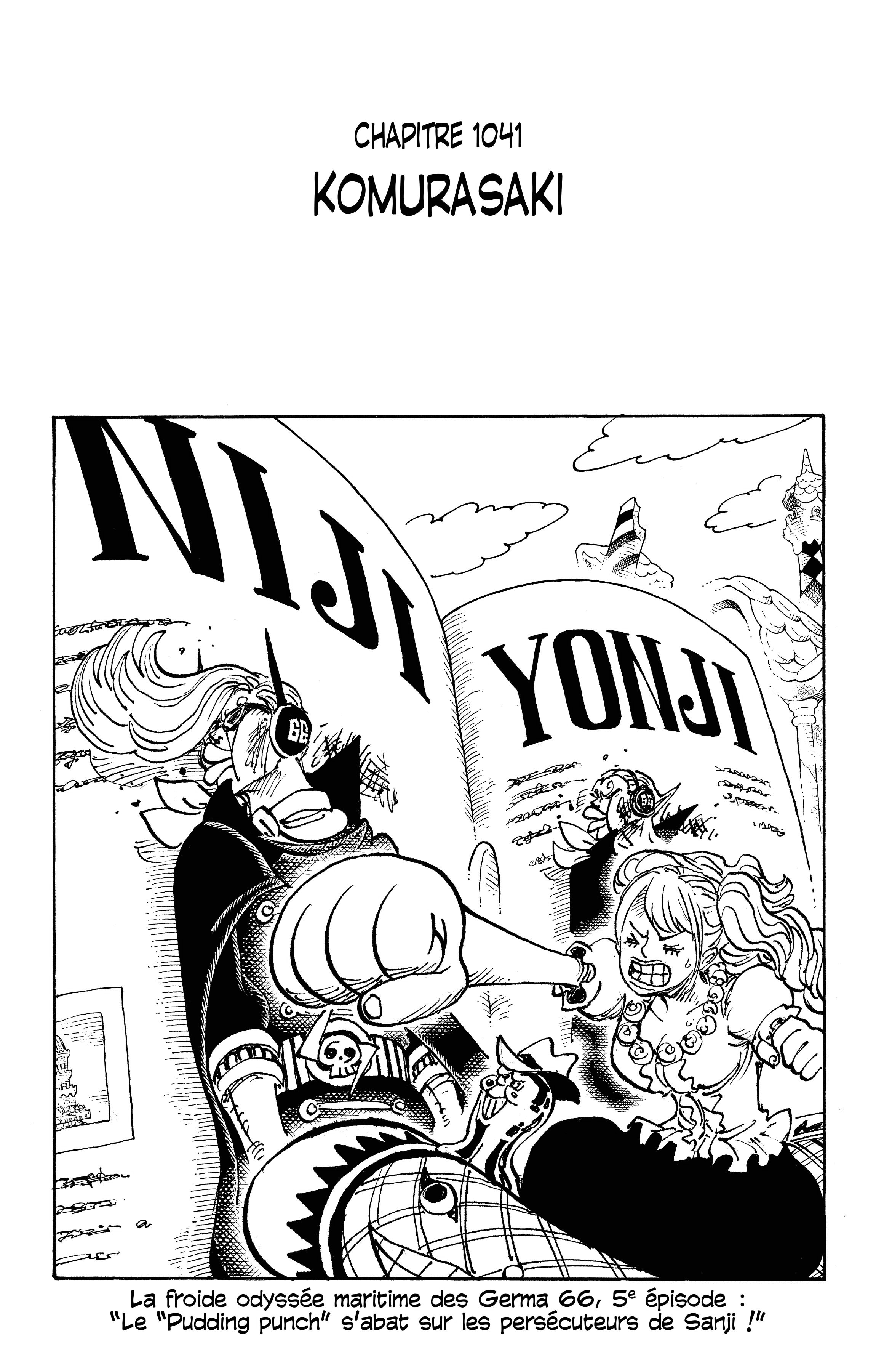 One Piece Chapitre 1041 - Page 1