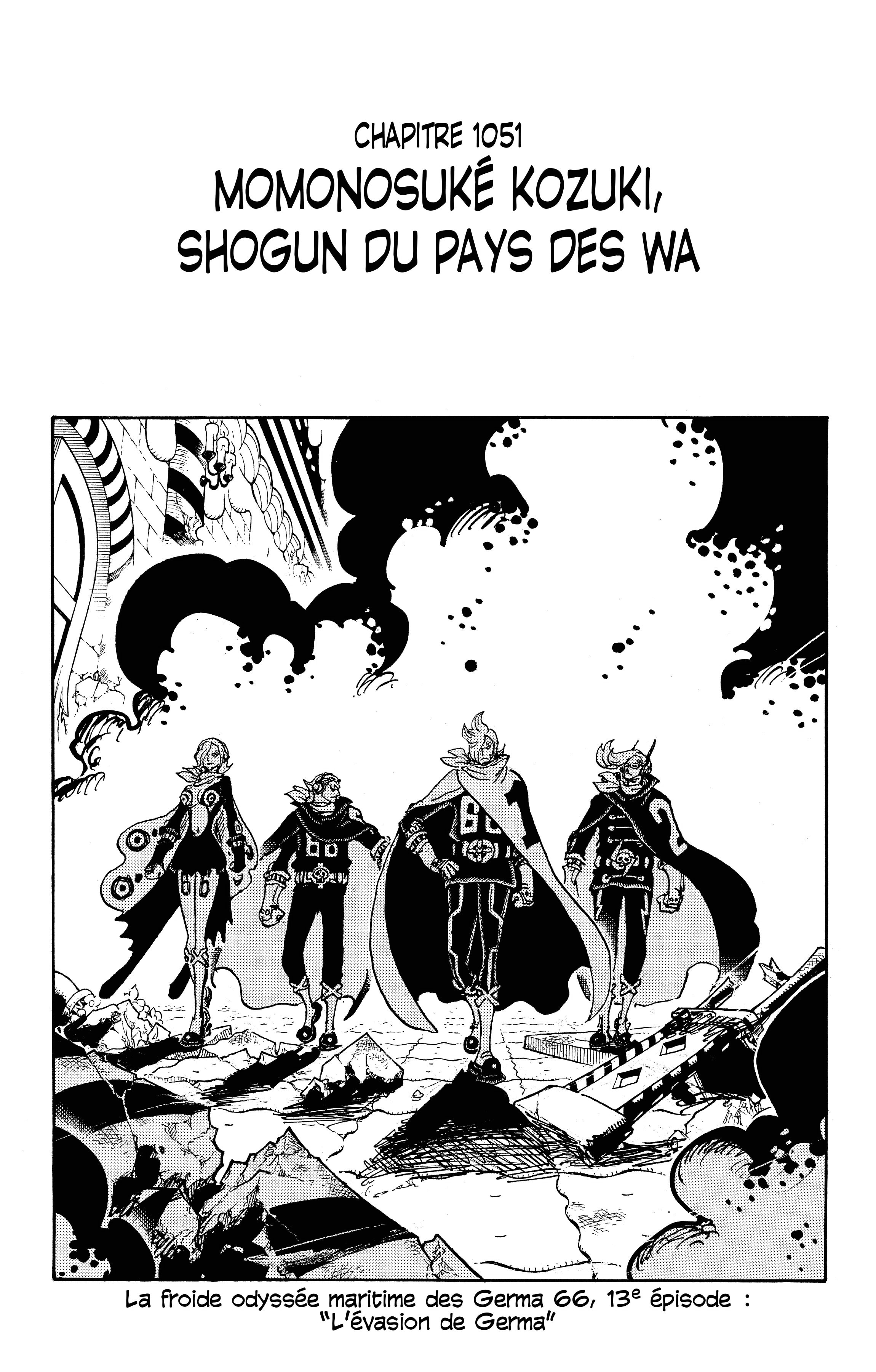 One Piece Chapitre 1051 - Page 1