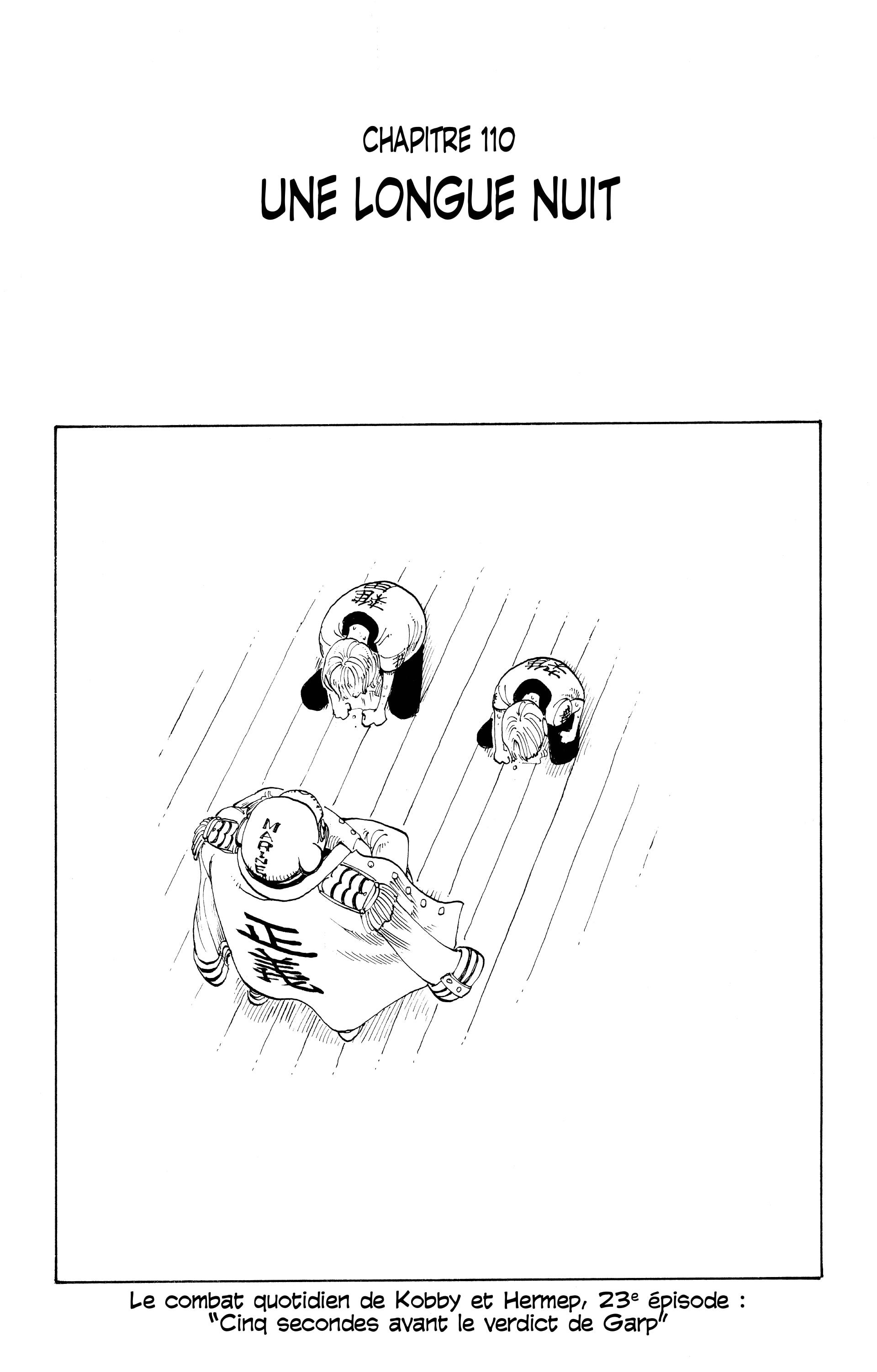 One Piece Chapitre 110 - Page 1