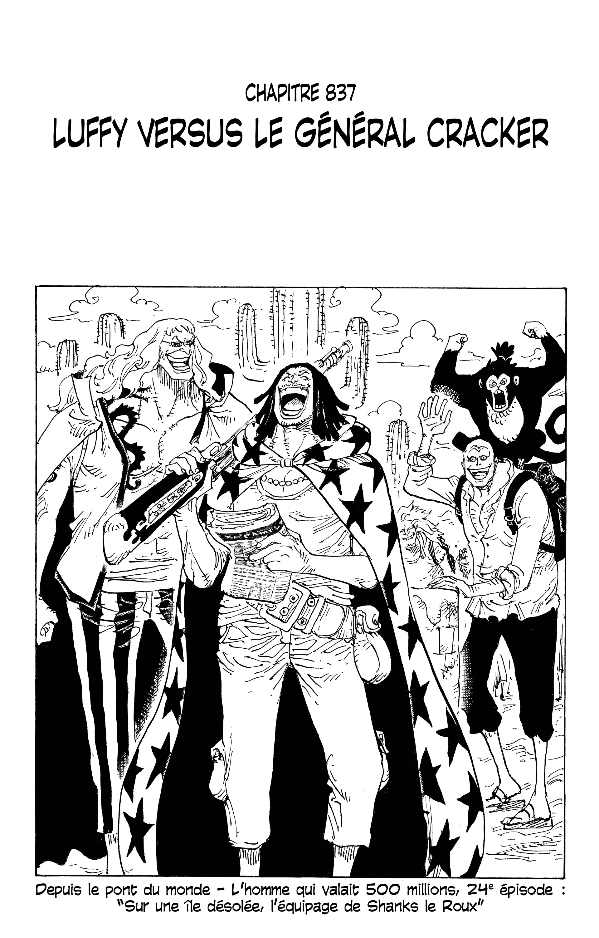 One Piece Chapitre 837 - Page 1