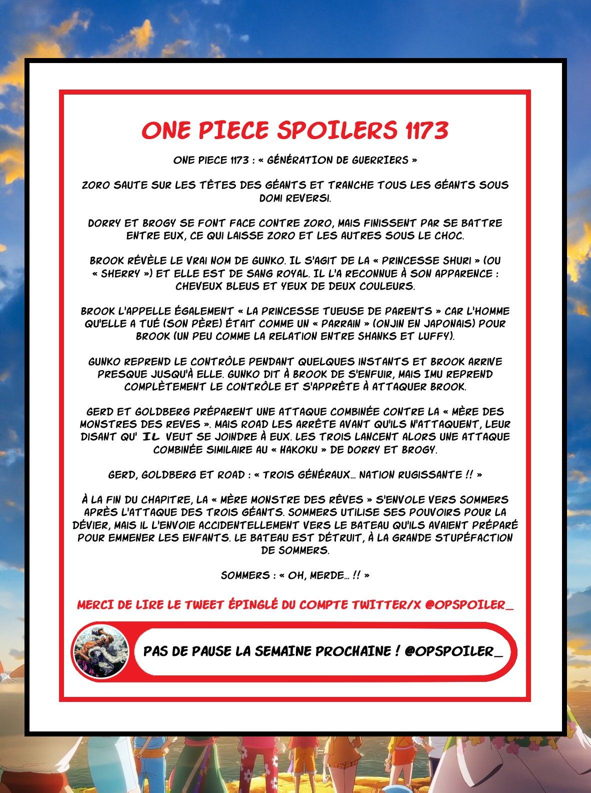 One Piece Chapitre 1173 - Page 3