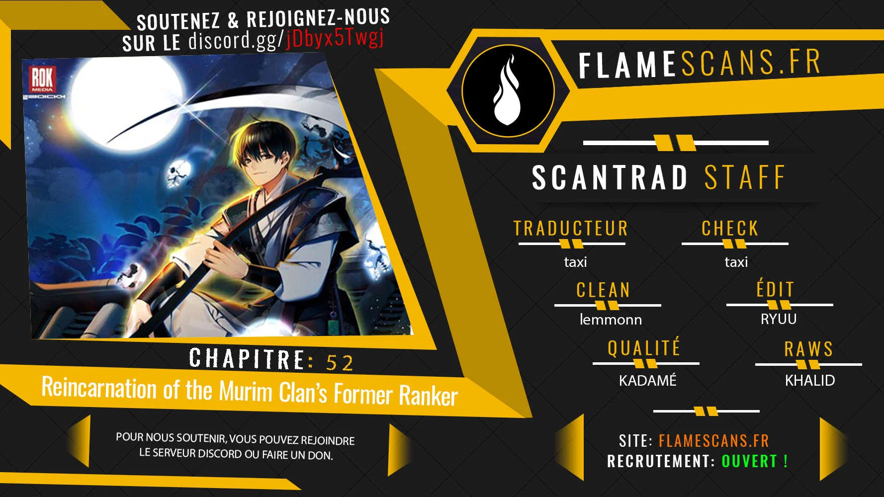 Reincarnation of the Murim Clan’s Former Ranker Chapitre 52 - Page 1