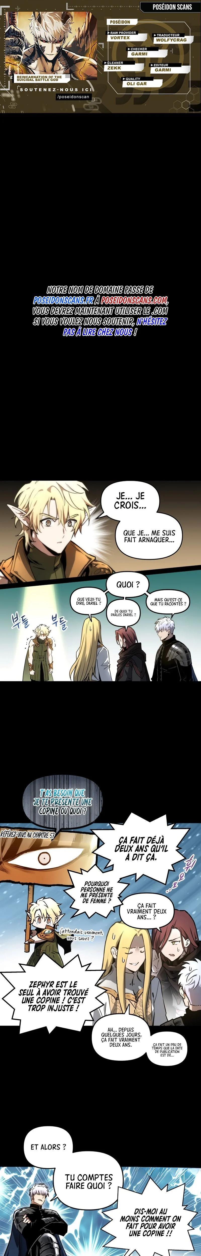 Reincarnation of the Suicidal Battle God Chapitre 101.1 - Page 1