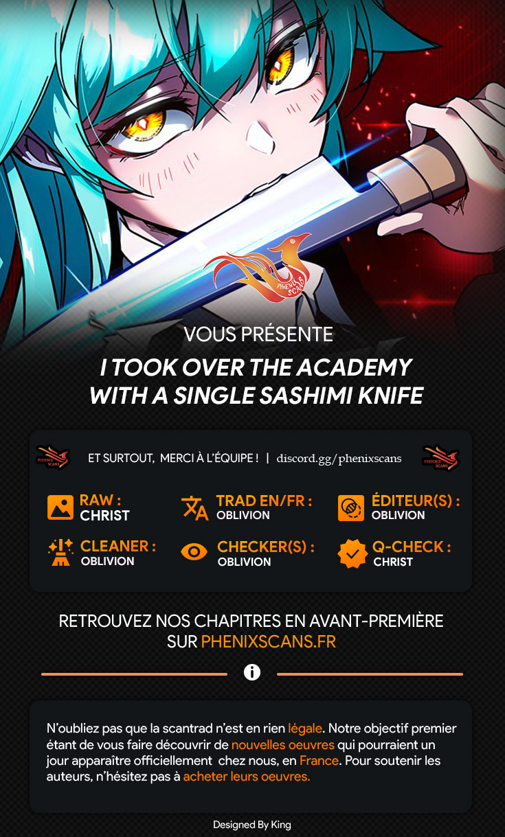 The academy’s sashimi sword master Chapitre 2 - Page 1