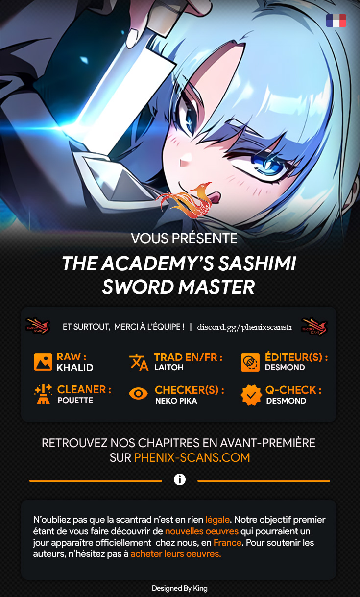 The academy’s sashimi sword master Chapitre 29 - Page 1