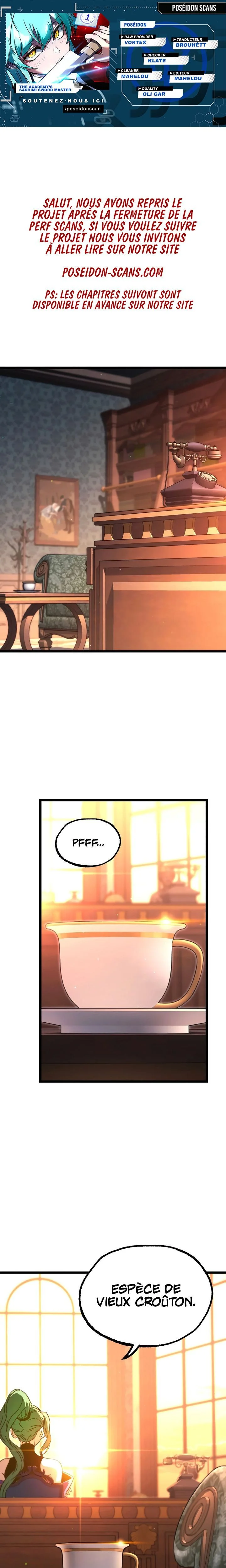 The academy’s sashimi sword master Chapitre 51 - Page 1