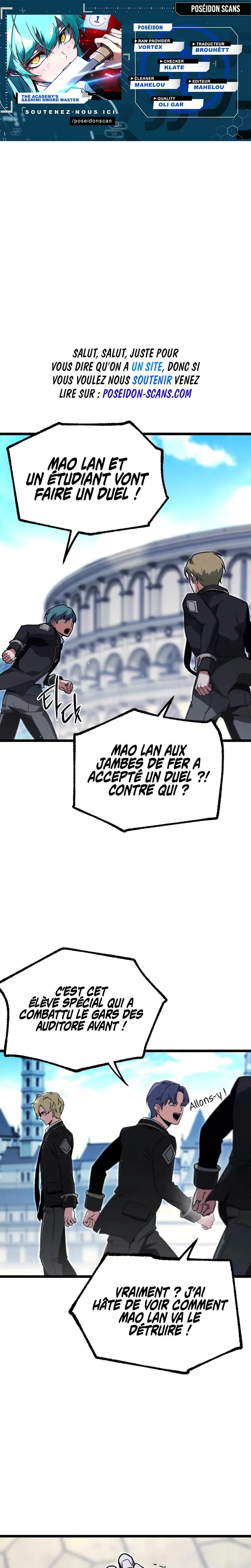 The academy’s sashimi sword master Chapitre 58 - Page 1