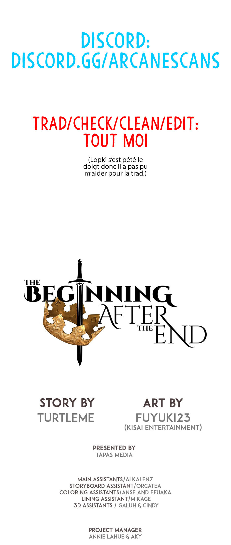 The Beginning After the End Chapitre 130 - Page 1