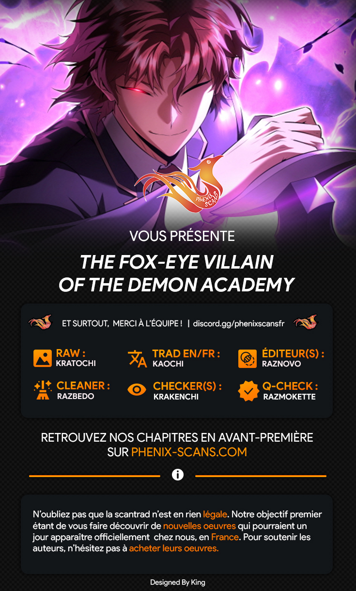 The Fox-Eyed Villain of the Demon Academy Chapitre 23 - Page 1